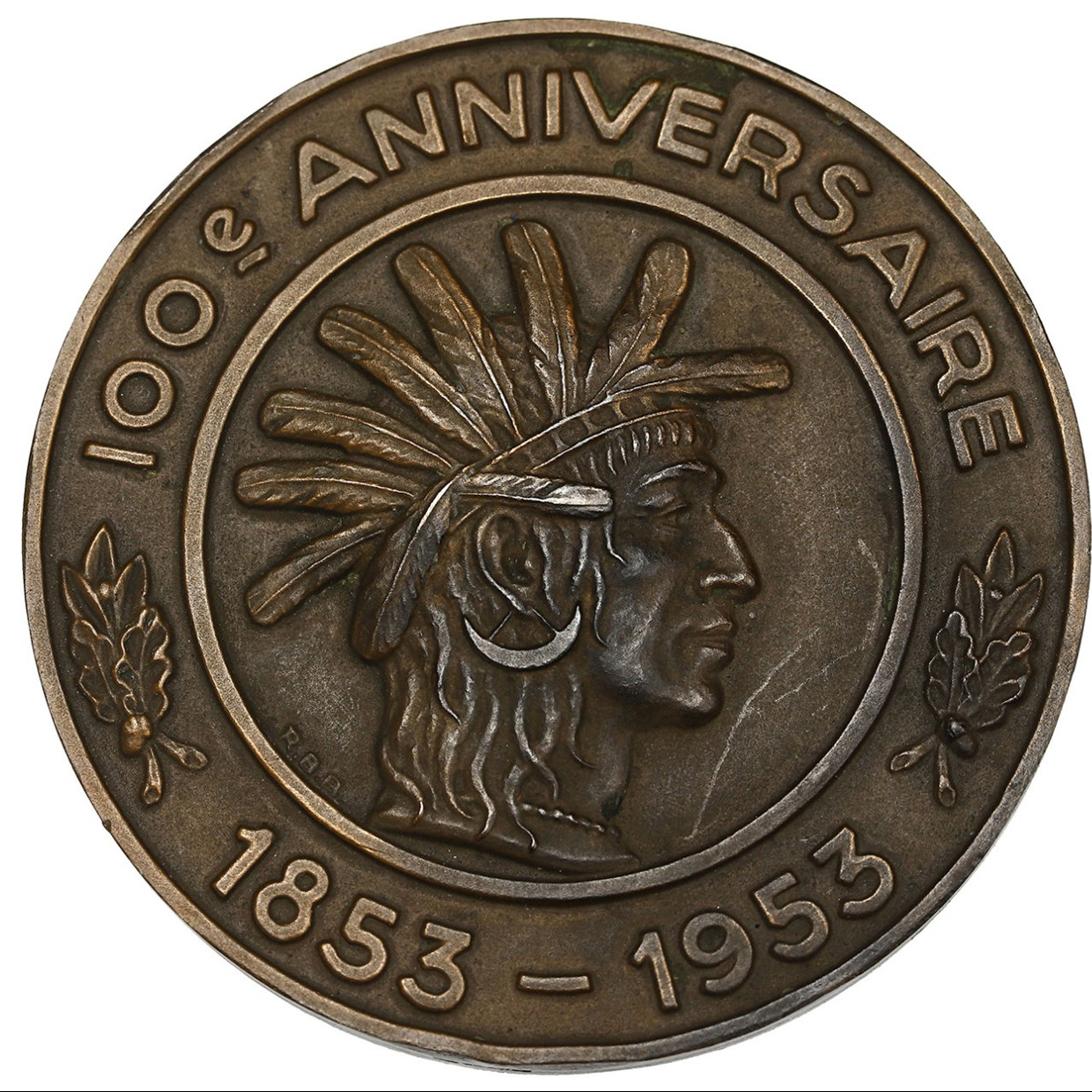 Guadeloupe - Médaille en bronze - 1953 avers