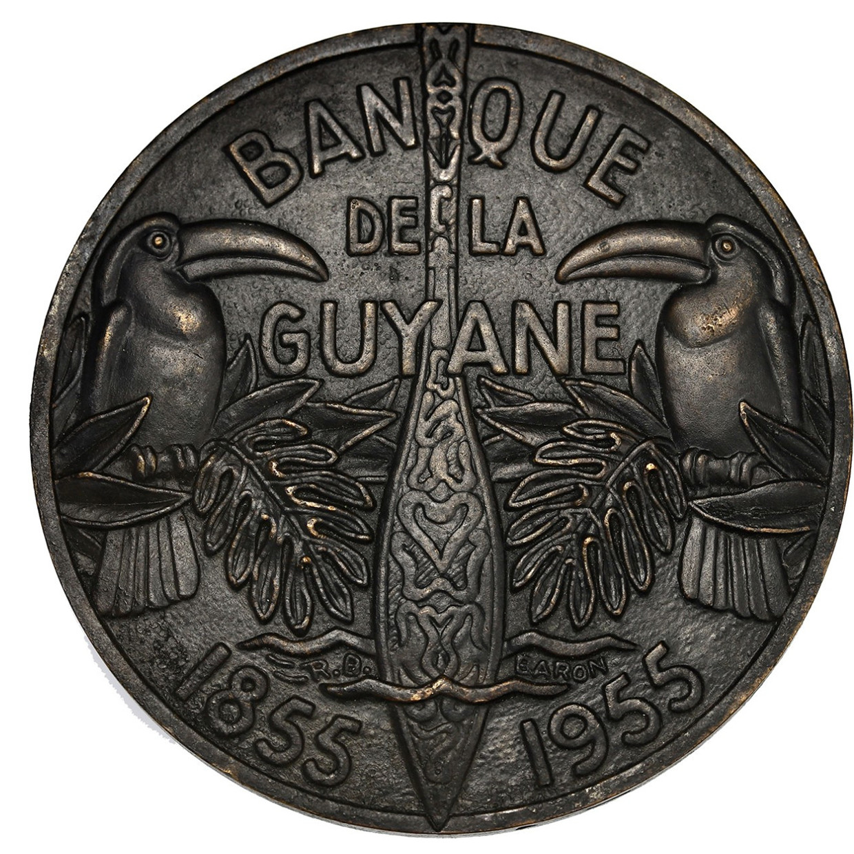 Guyane - Banque - Bronze - 1955 avers Guyane - Banque - Bronze - 1955 avers