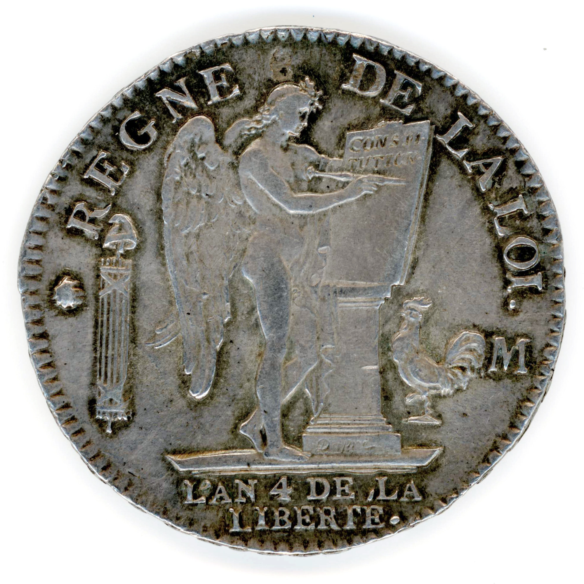 Louis XVI - Écu constitutionnel - 1792 Toulouse revers Louis XVI - Écu constitutionnel - 1792 Toulouse revers
