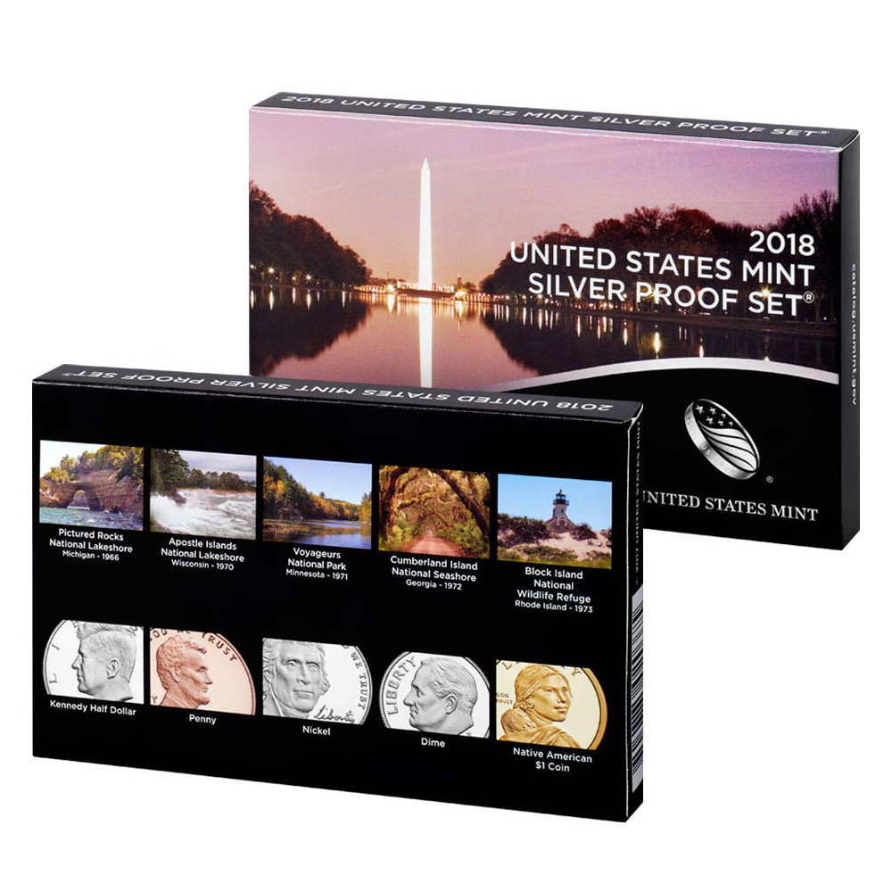 USA - Silver Proof Set - 2018 revers USA - Silver Proof Set - 2018 revers