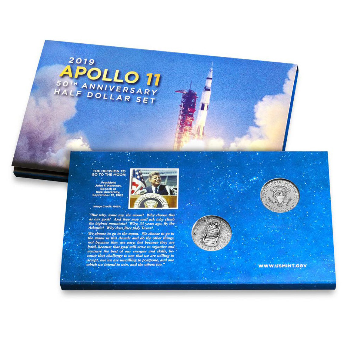 USA - APOLLO 11 - Set Half Dollar - 2019 revers USA - APOLLO 11 - Set Half Dollar - 2019 revers