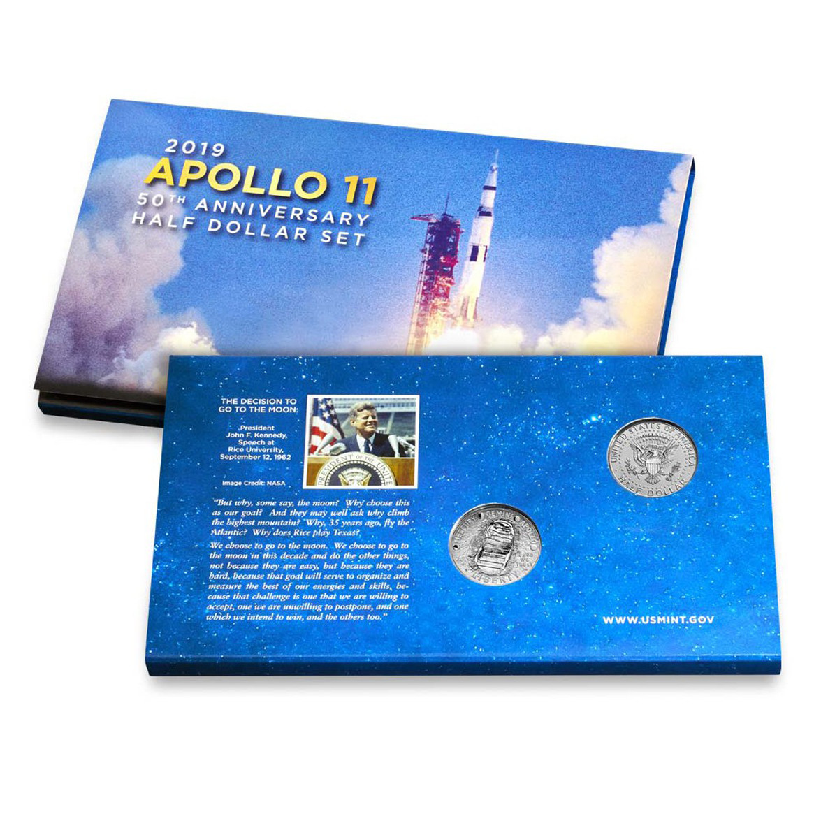USA - APOLLO 11 - Set Half Dollar - 2019 revers USA - APOLLO 11 - Set Half Dollar - 2019 revers