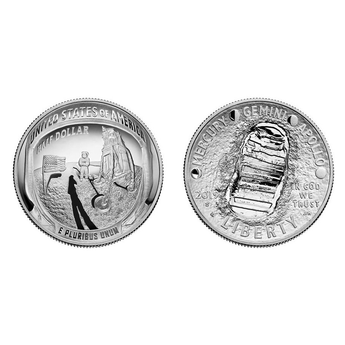 USA - APOLLO 11 - Half Dollar - 2019 avers