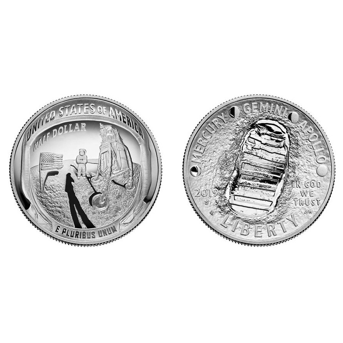 USA - APOLLO 11 - Half Dollar - 2019 avers