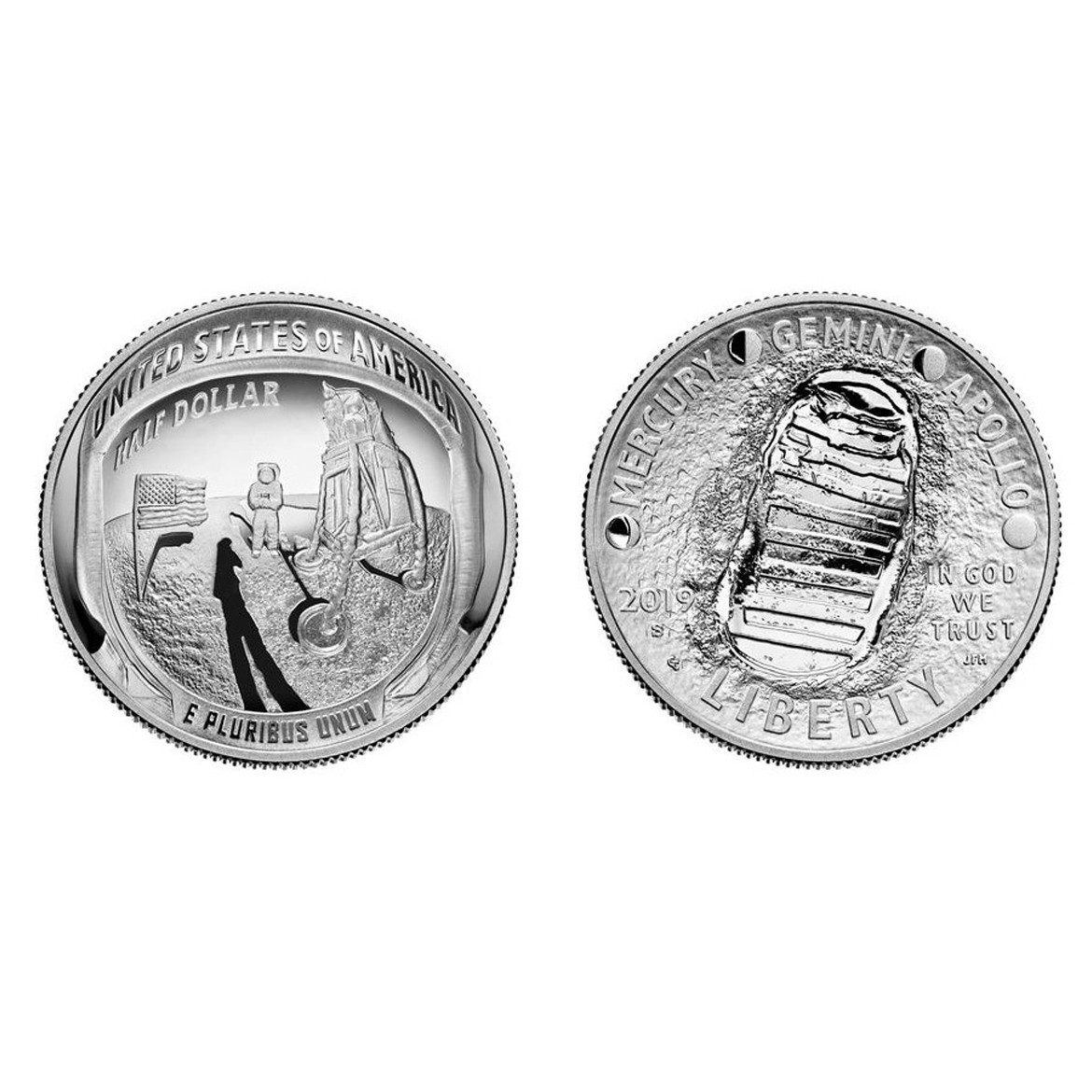 USA - APOLLO 11 - Half Dollar - 2019 avers