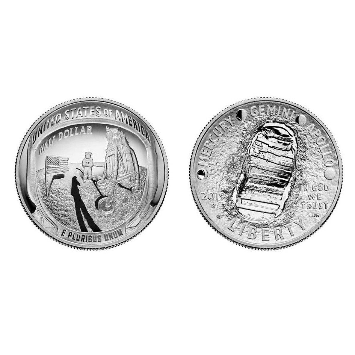 USA - APOLLO 11 - Half Dollar - 2019 avers