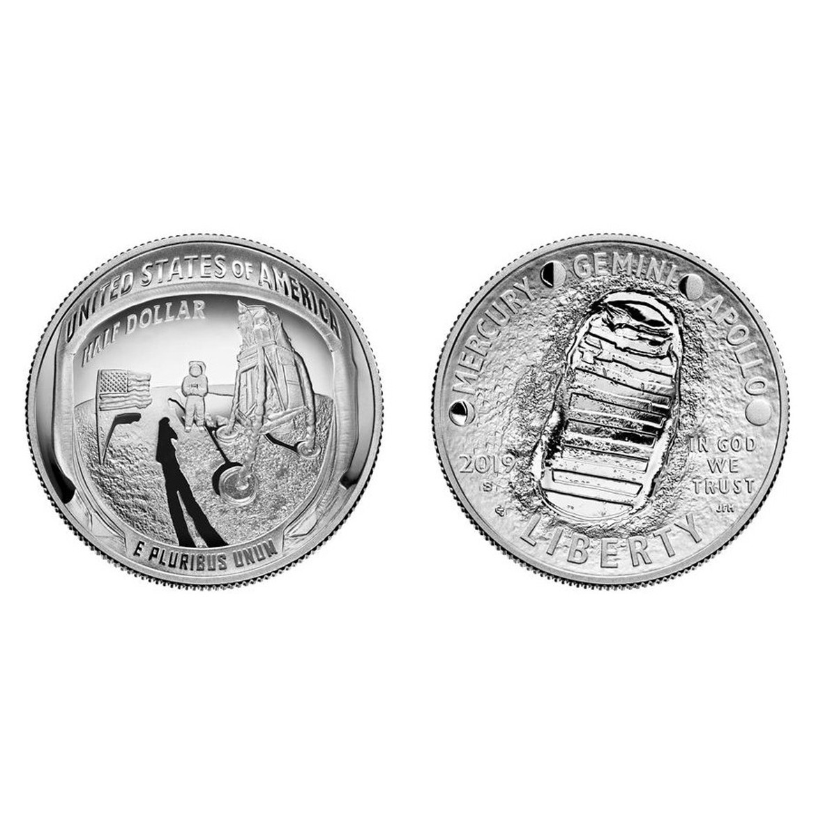 USA - APOLLO 11 - Half Dollar - 2019 avers