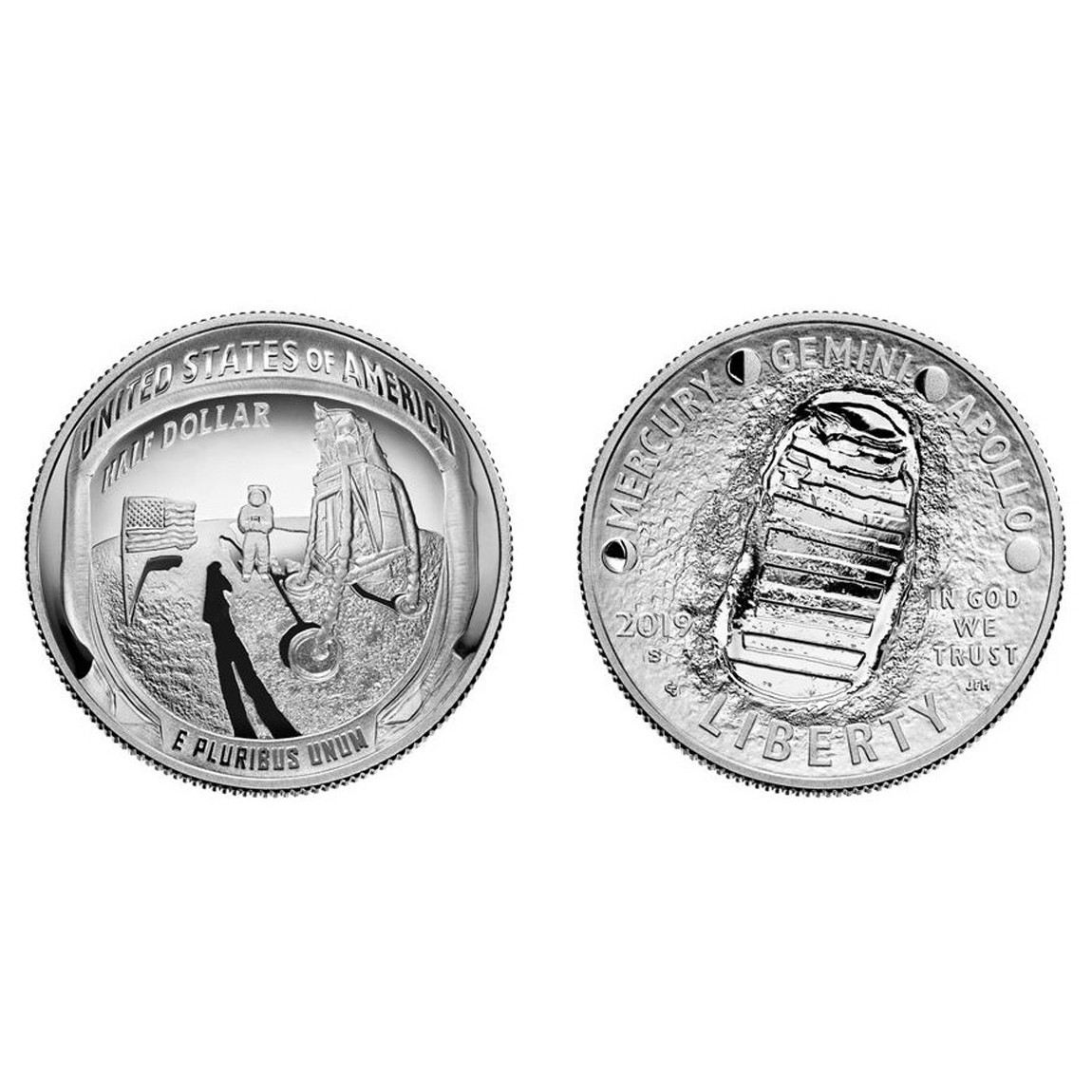 USA - APOLLO 11 - Half Dollar - 2019 avers