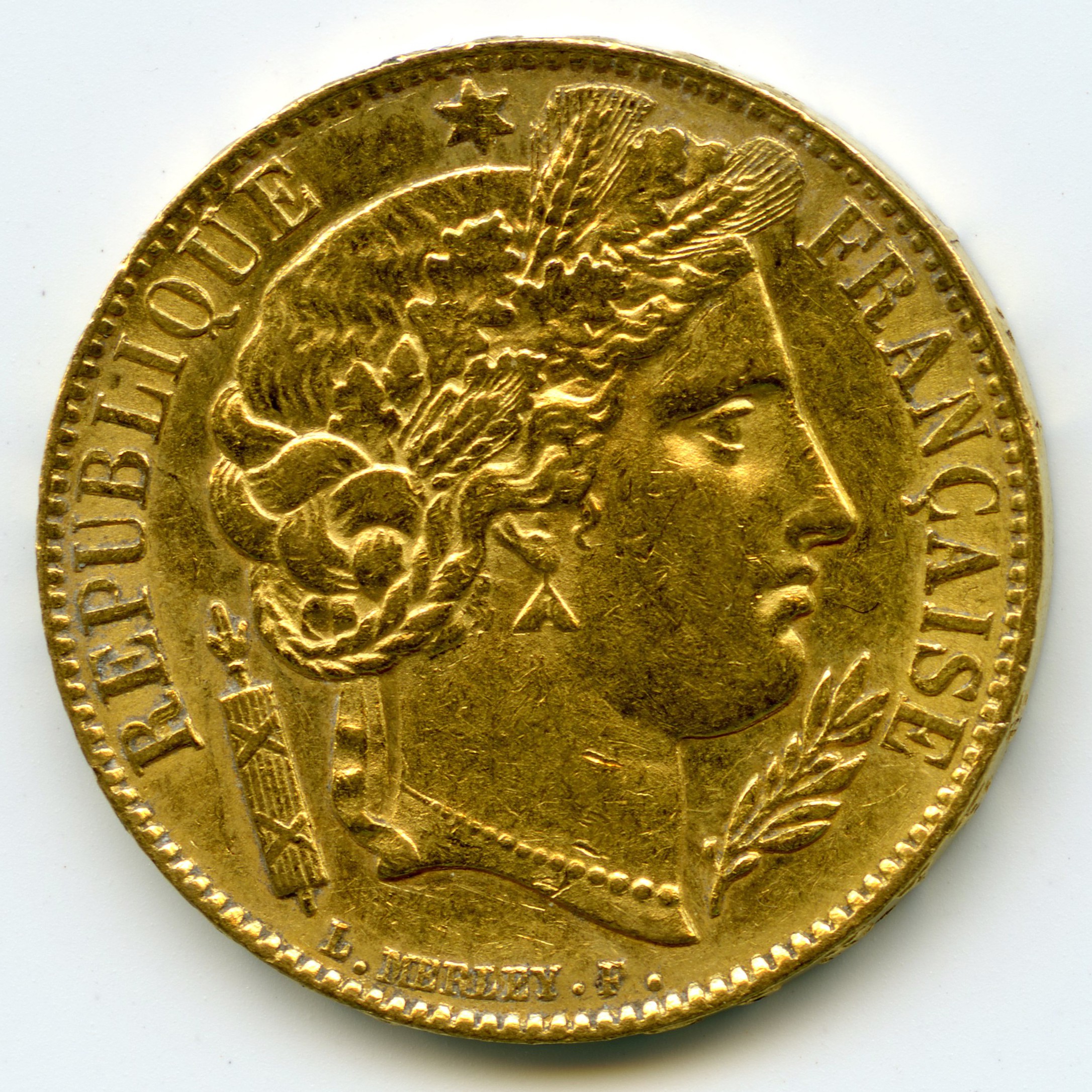 20 Francs - Cérès - 1851 A avers