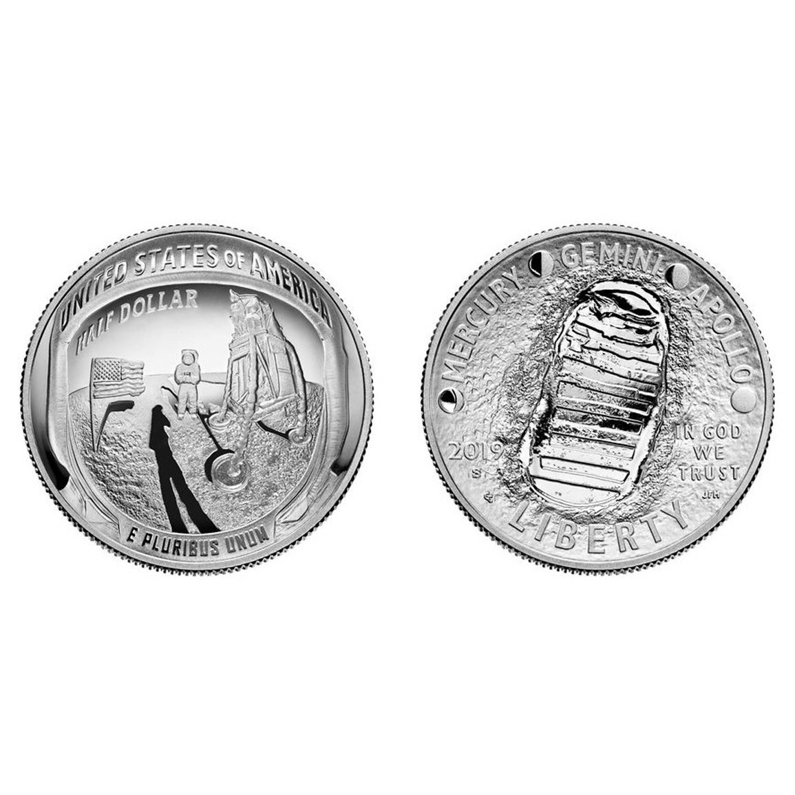 USA - APOLLO 11 - Half Dollar - 2019 avers USA - APOLLO 11 - Half Dollar - 2019 avers
