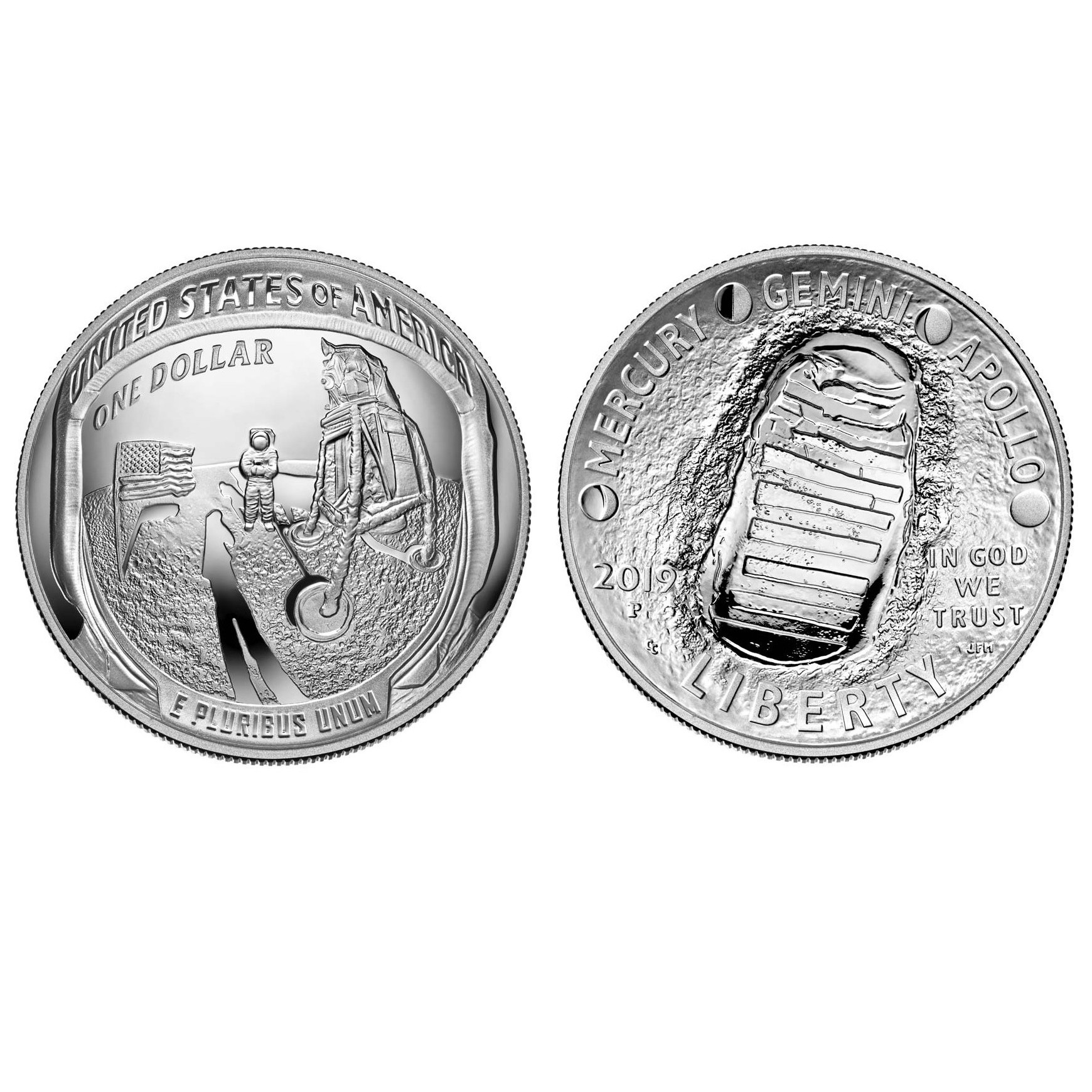 USA - 1 Dollar - APOLLO 11 - 2019 avers USA - 1 Dollar - APOLLO 11 - 2019 avers