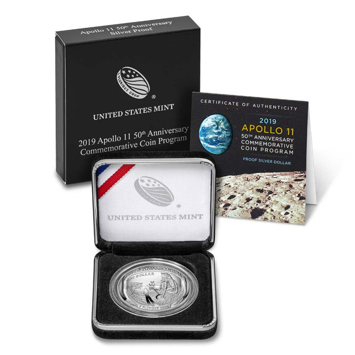 USA - 1 Dollar - APOLLO 11 - 2019 revers