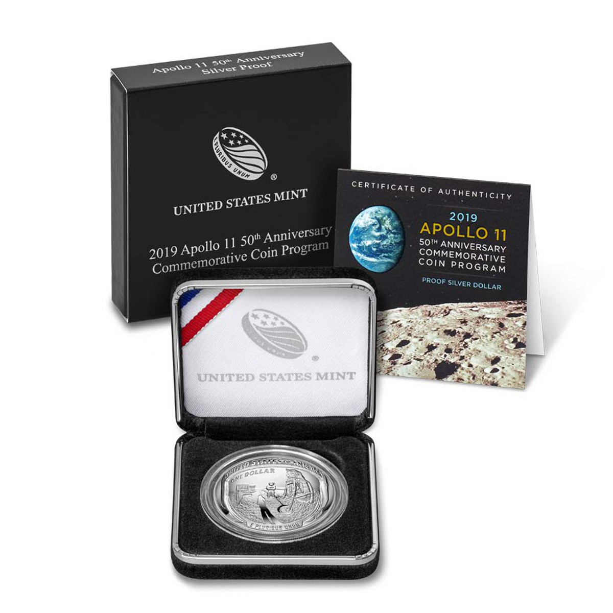 USA - 1 Dollar - APOLLO 11 - 2019 revers USA - 1 Dollar - APOLLO 11 - 2019 revers