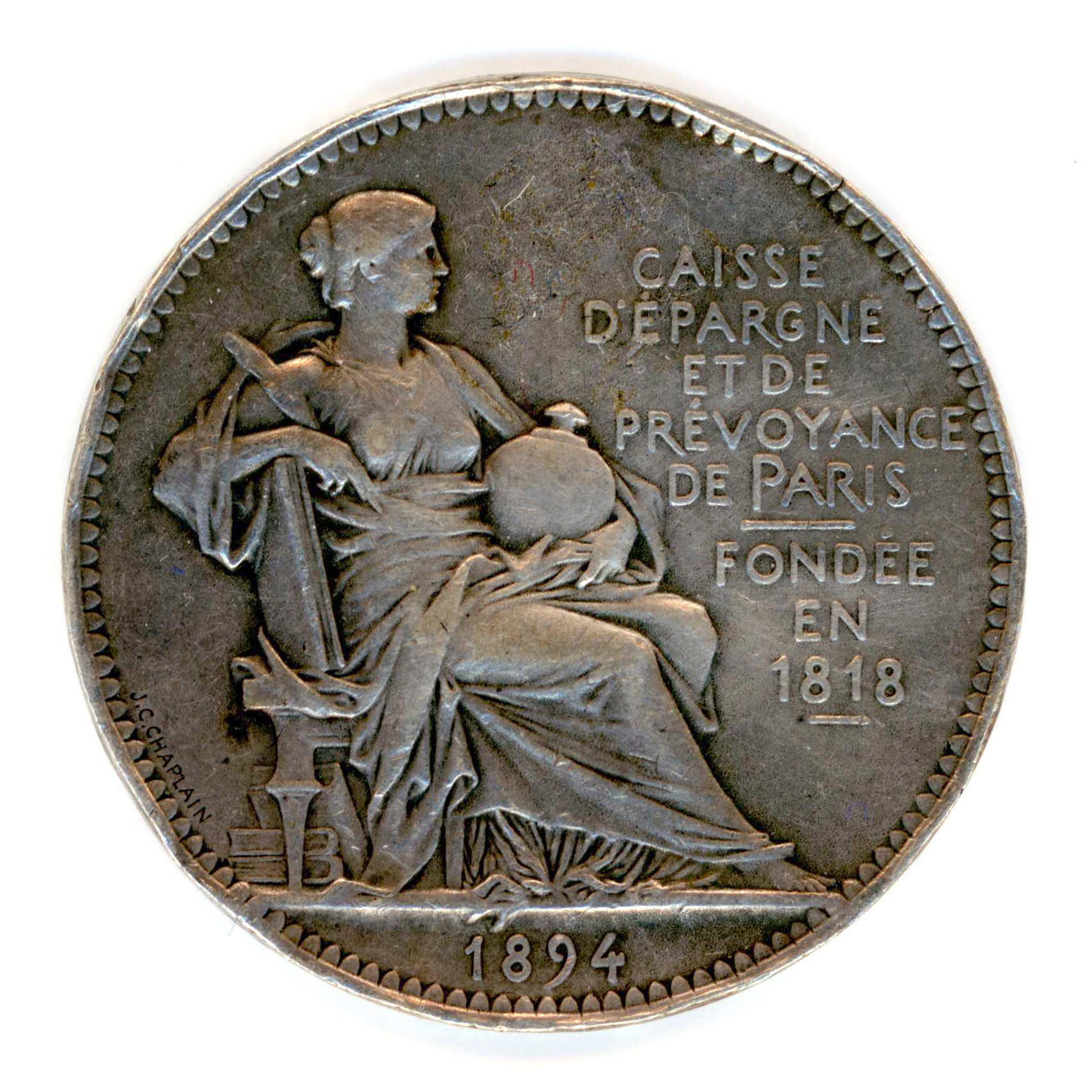 Paris - Caisse d'Epargne et de Prévoyance - 1894 avers