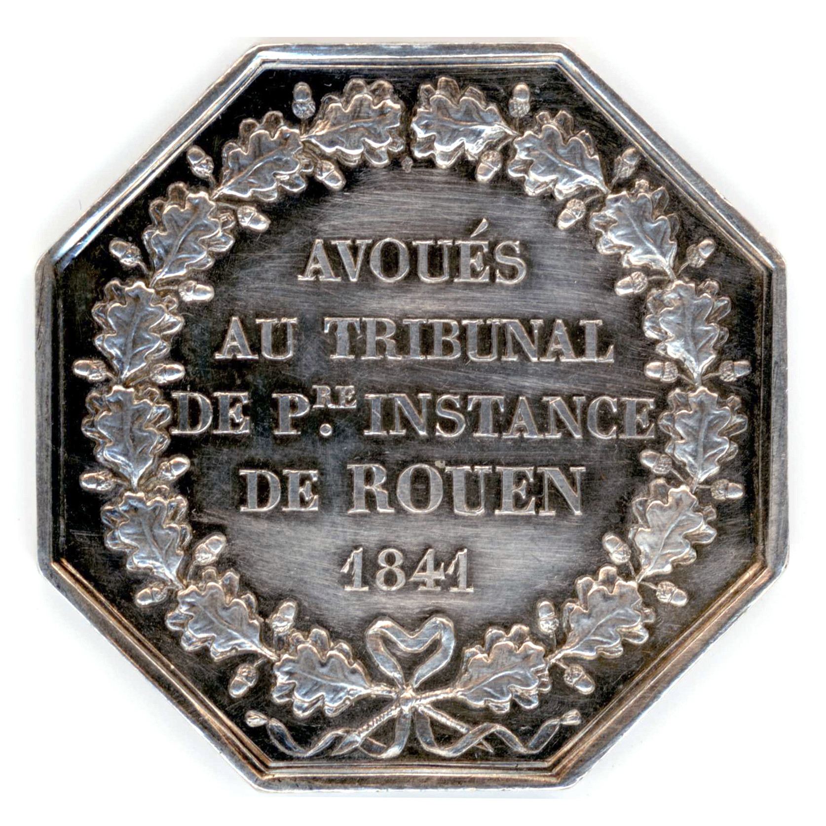 Jeton - Avoués de Rouen - 1841 revers