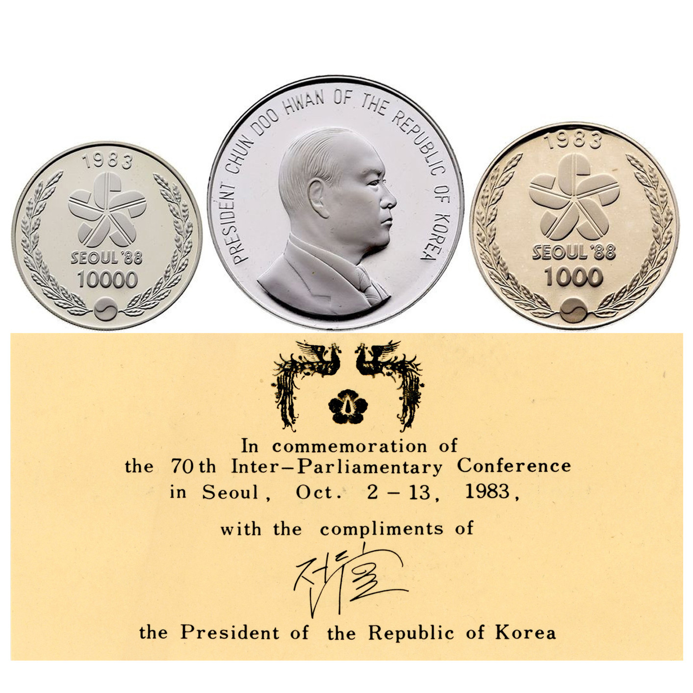 Corée du Sud - Coffret commémoratif - 1983 avers