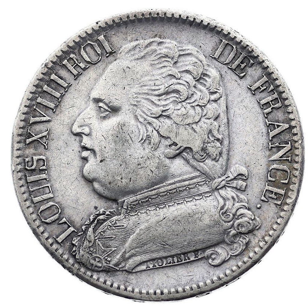 Louis XVIII - 5 Francs - 1815 Q avers