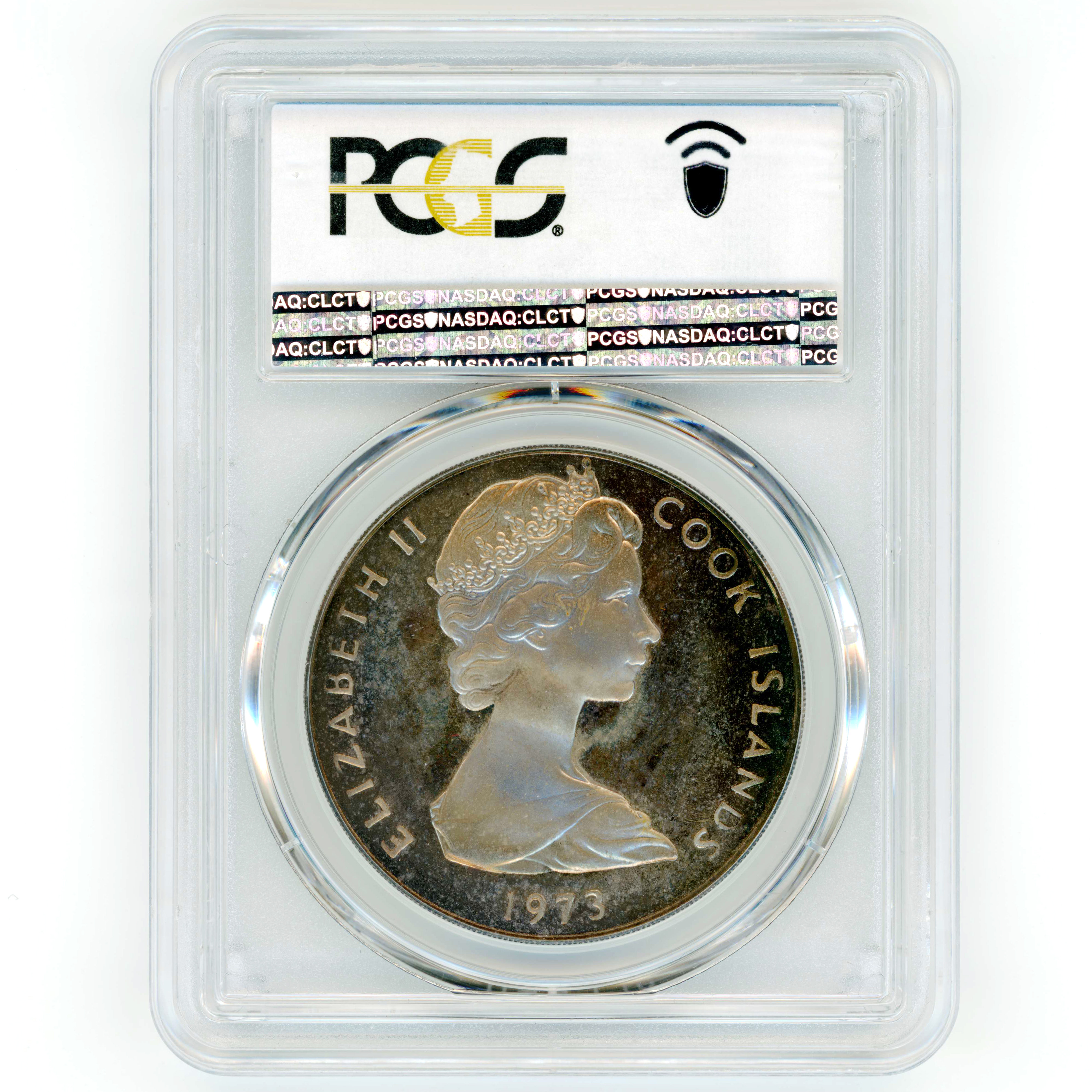 Îles Cook - 2 Dollars - 1973 revers Îles Cook - 2 Dollars - 1973 revers
