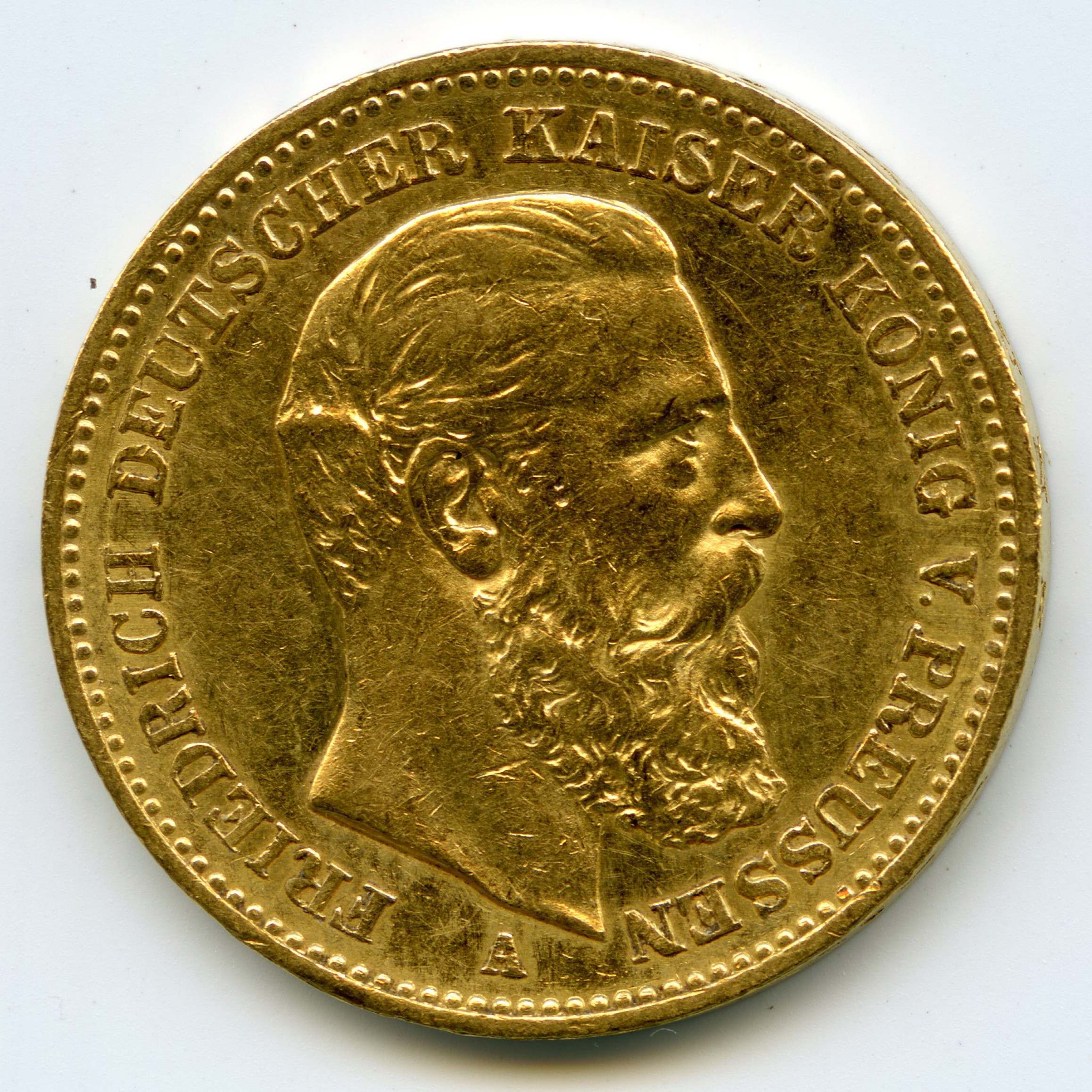 Allemagne - 20 Mark - 1888 A avers Allemagne - 20 Mark - 1888 A avers