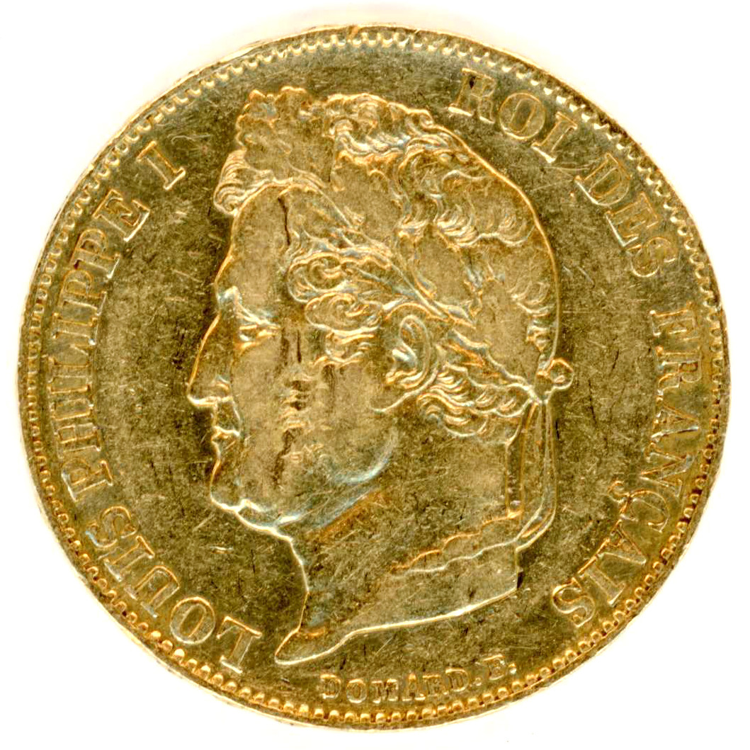 Louis Philippe Ier - 20 Francs - 1848 A avers Louis Philippe Ier - 20 Francs - 1848 A avers