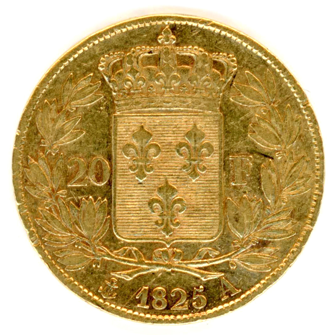 Charles X - 20 Francs - 1825 A revers