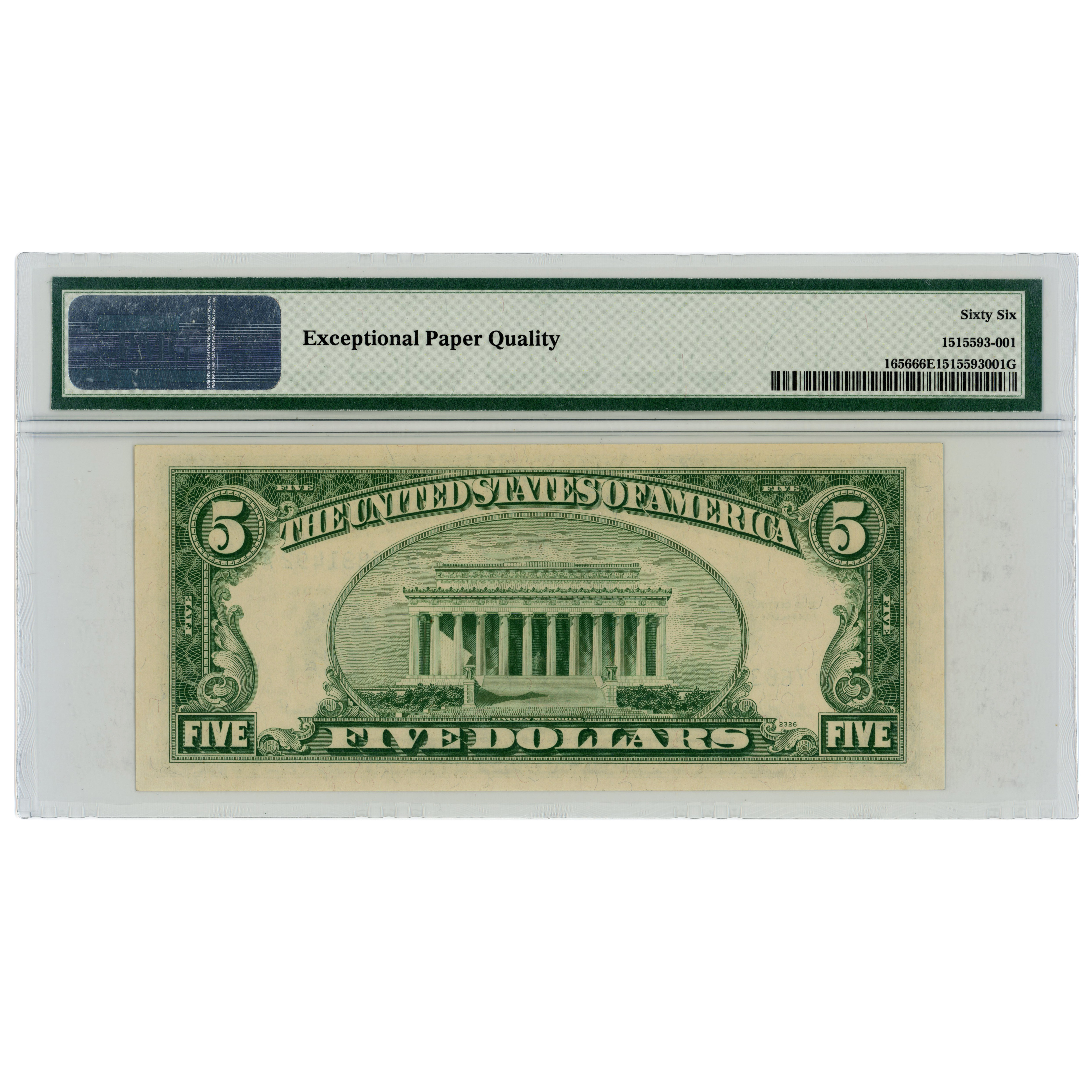 USA - 5 Dollars - 1953 A revers USA - 5 Dollars - 1953 A revers