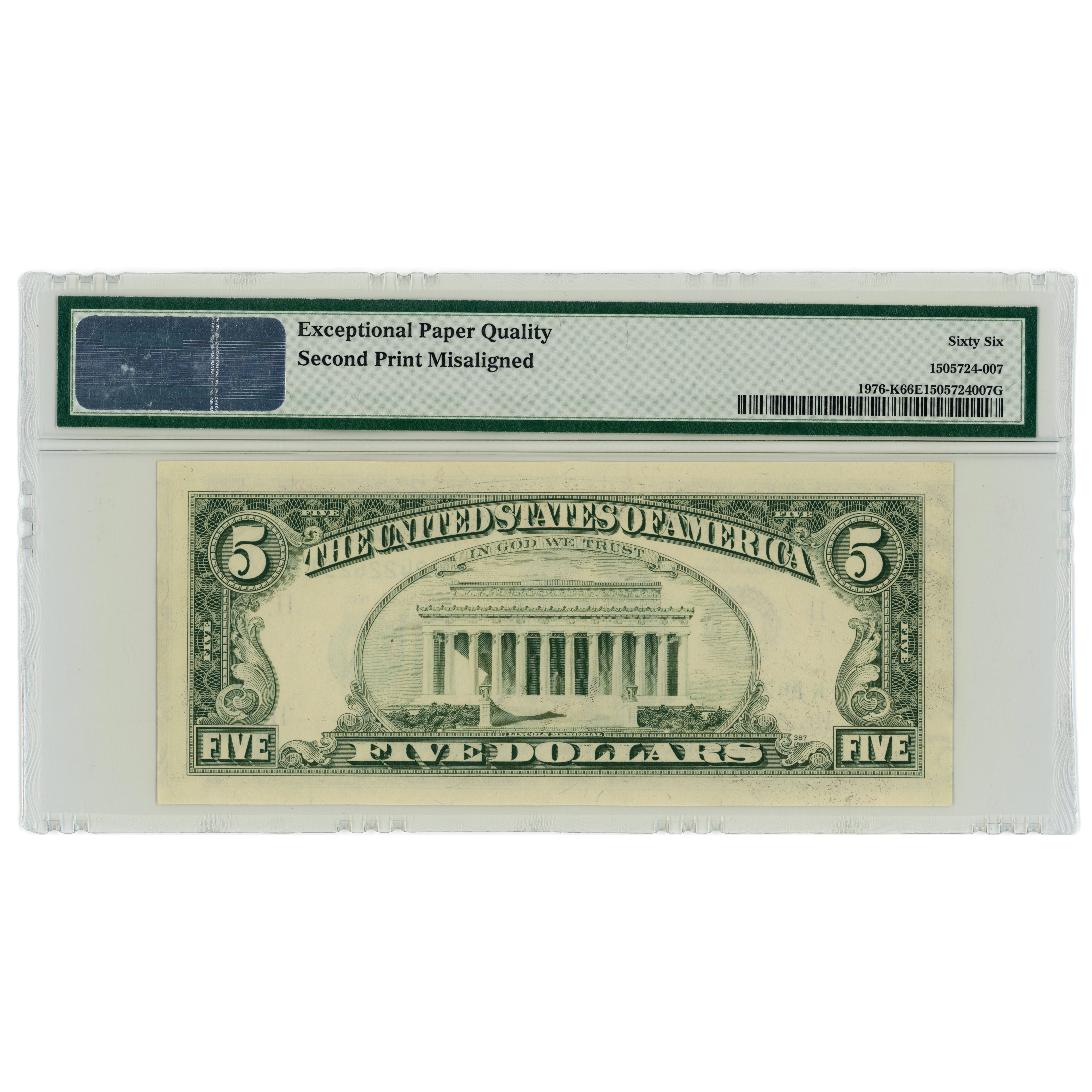 USA - 5 Dollars - 1981 revers