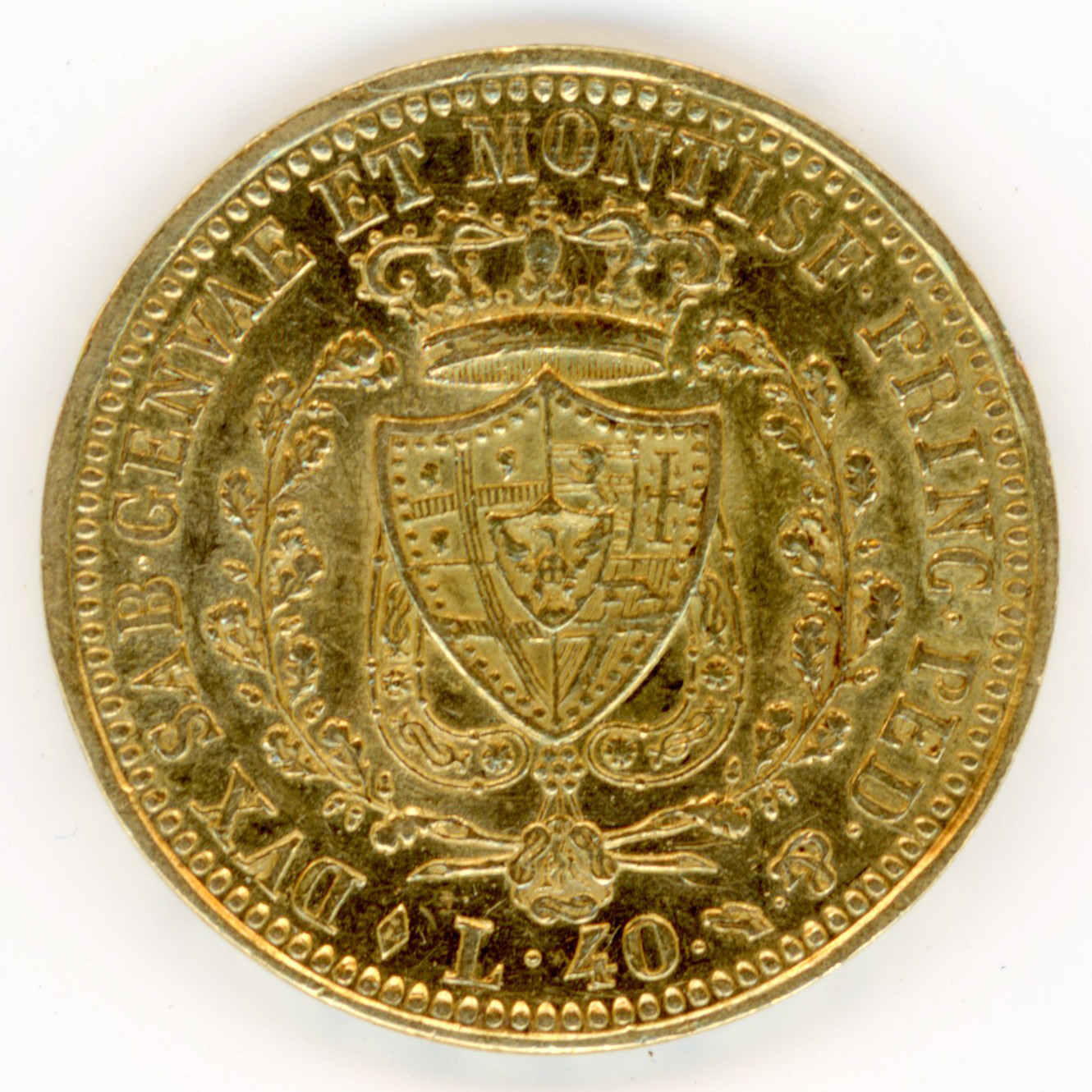 Italie - 40 Lire - 1825 - Turin revers