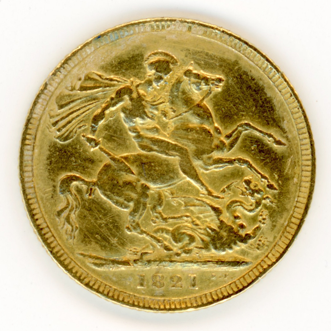Grande-Bretagne - Souverain - 1821 revers Grande-Bretagne - Souverain - 1821 revers