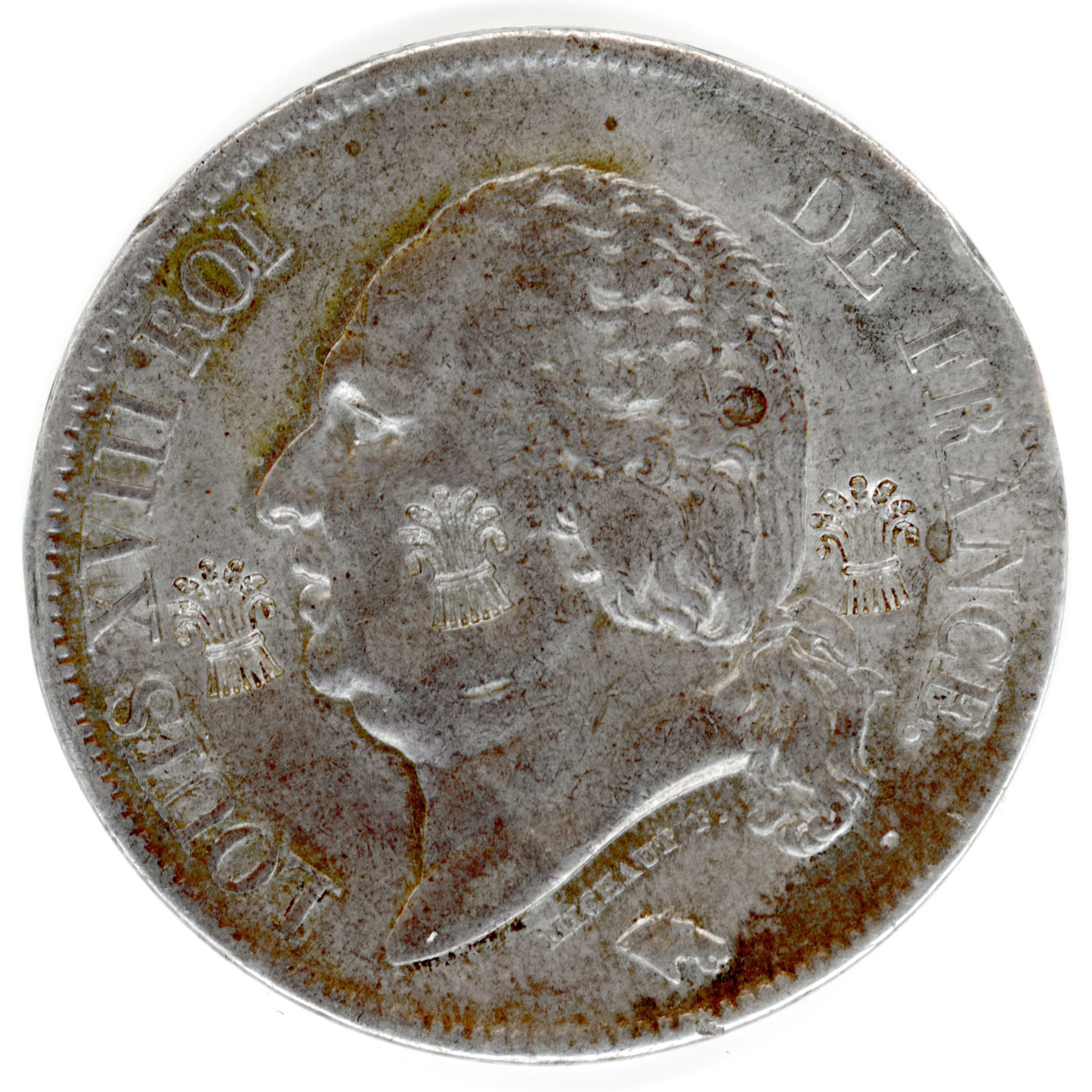 Louis XVIII - 5 Francs - 1823 W avers