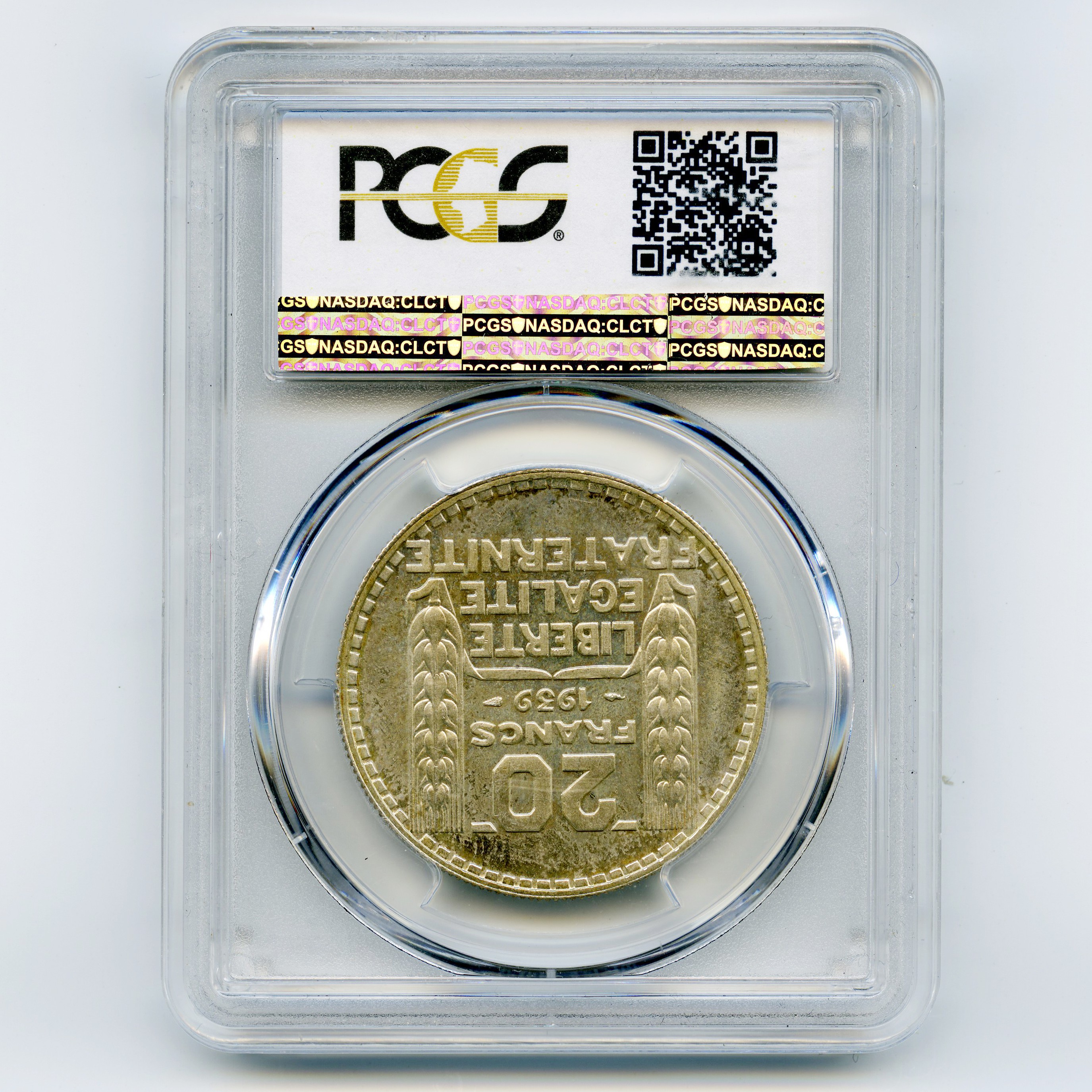 20 Francs Turin - 1939 revers 20 Francs Turin - 1939 revers