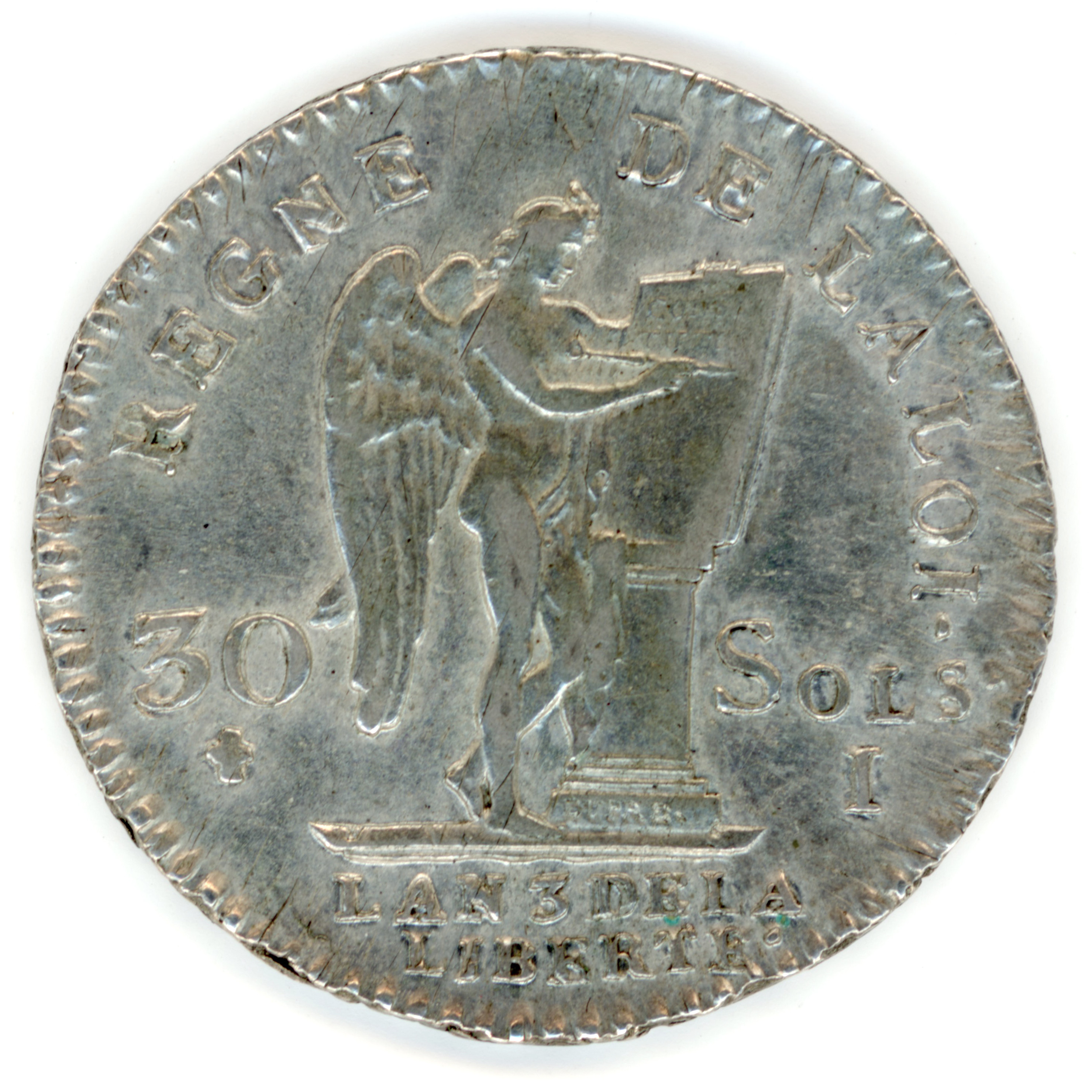 Louis XVI - 30 Sols - 1791 - Limoges revers Louis XVI - 30 Sols - 1791 - Limoges revers