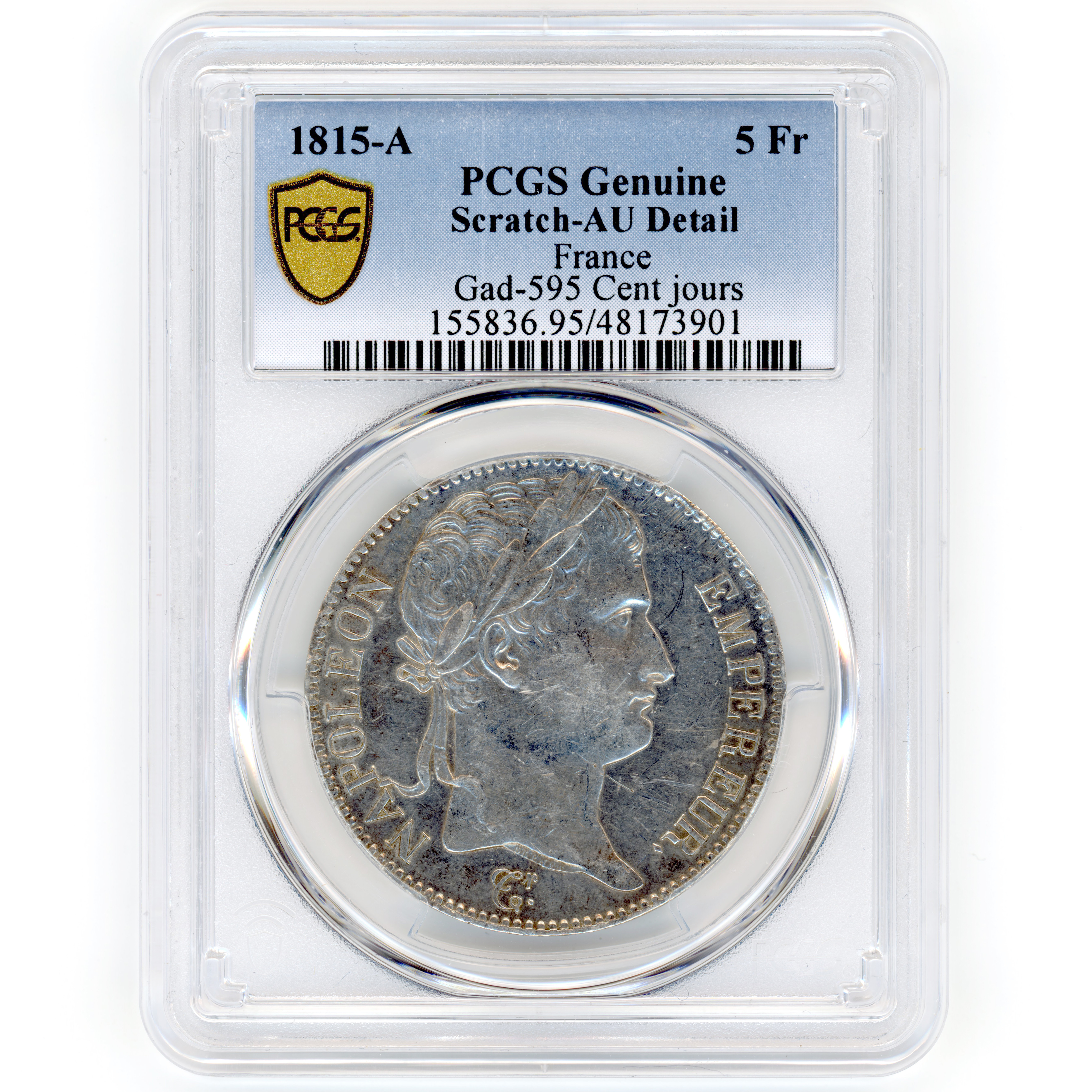 Napoléon Ier - 5 Francs - 1815 - Paris avers Napoléon Ier - 5 Francs - 1815 - Paris avers