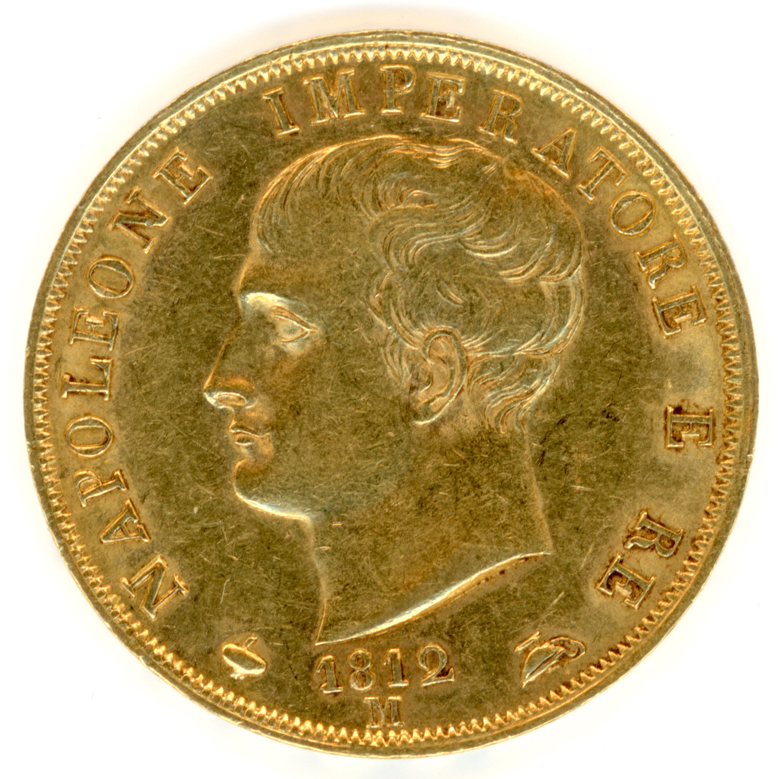 Italie - 40 Lire Or - 1812 - Milan avers Italie - 40 Lire Or - 1812 - Milan avers