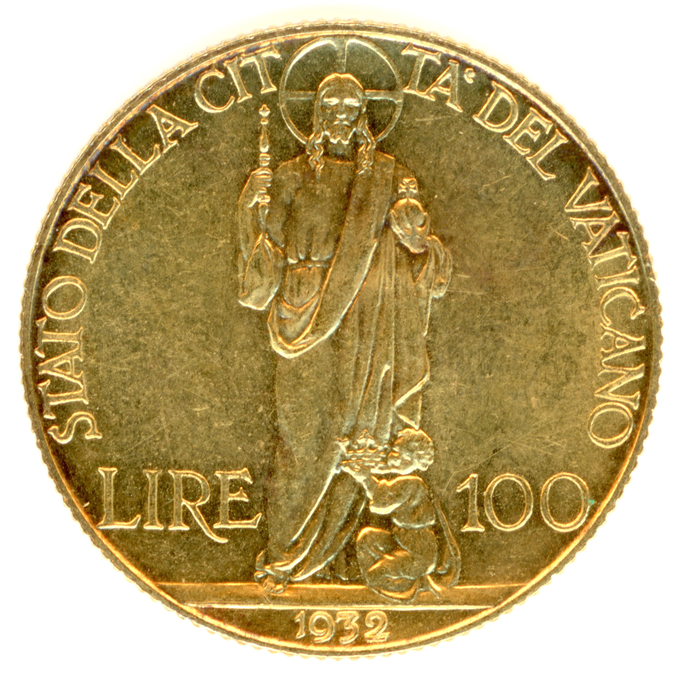 Vatican - Pie XI - 100 Lire - 1932 revers Vatican - Pie XI - 100 Lire - 1932 revers