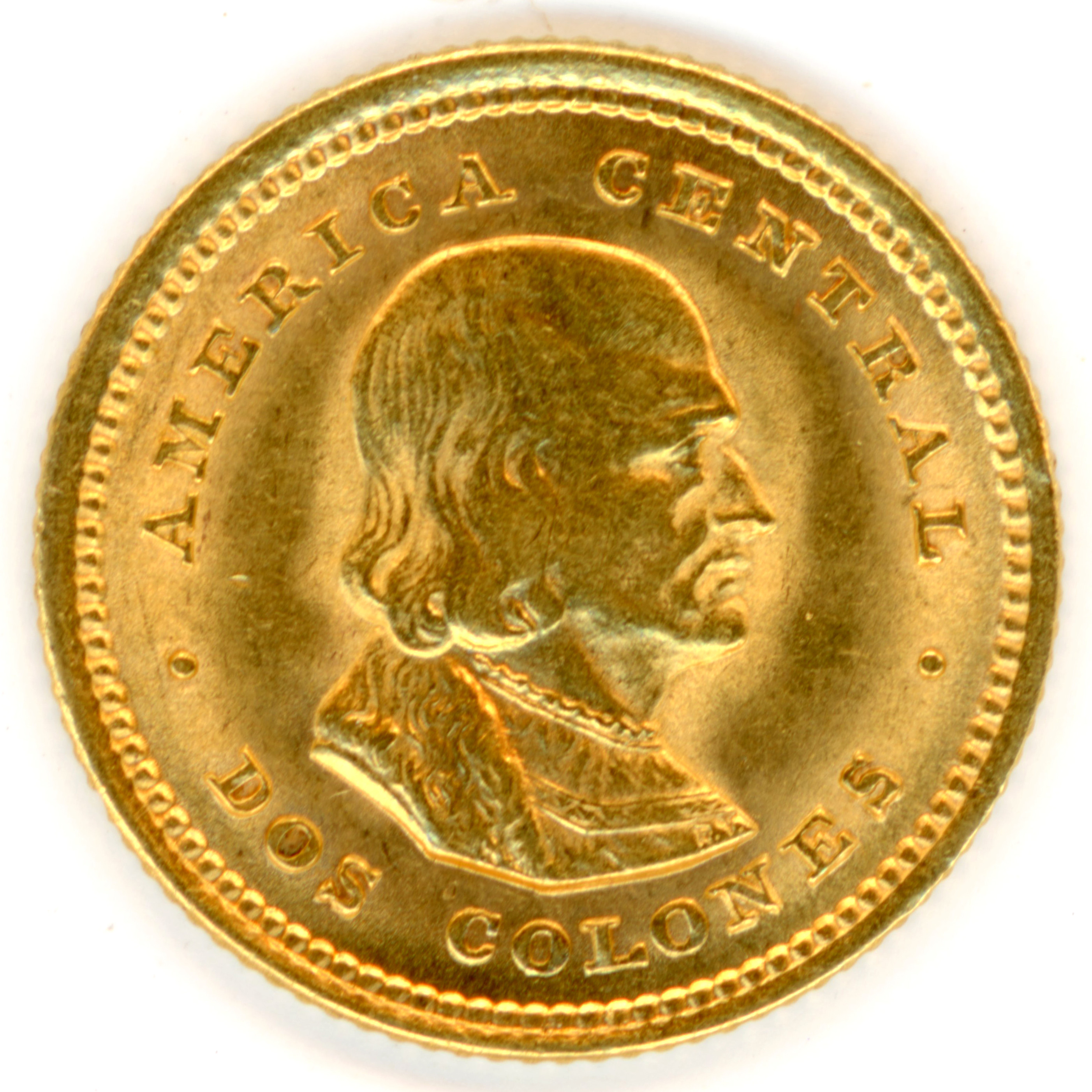 Costa Rica - 2 Colones - 1900 - Philadelphie avers Costa Rica - 2 Colones - 1900 - Philadelphie avers
