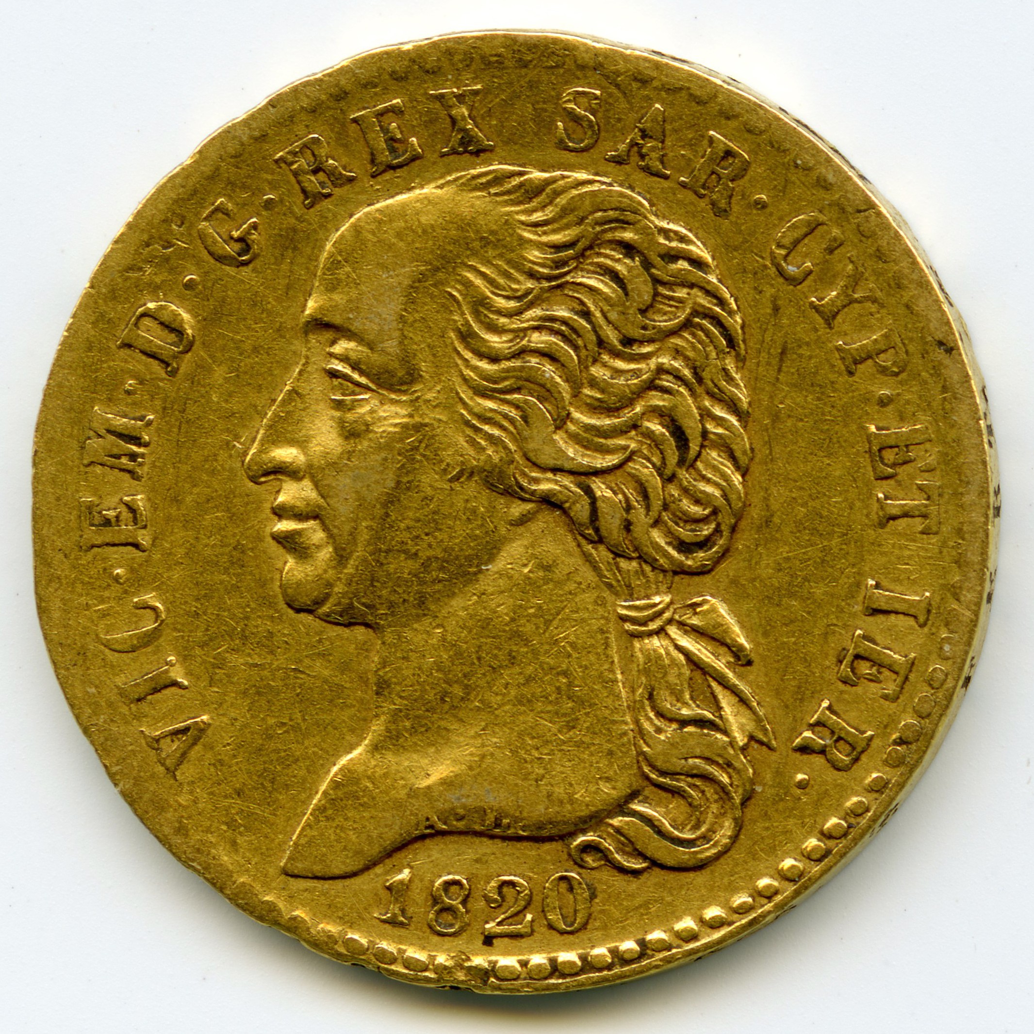 Italie - 20 Lire - 1820 avers Italie - 20 Lire - 1820 avers