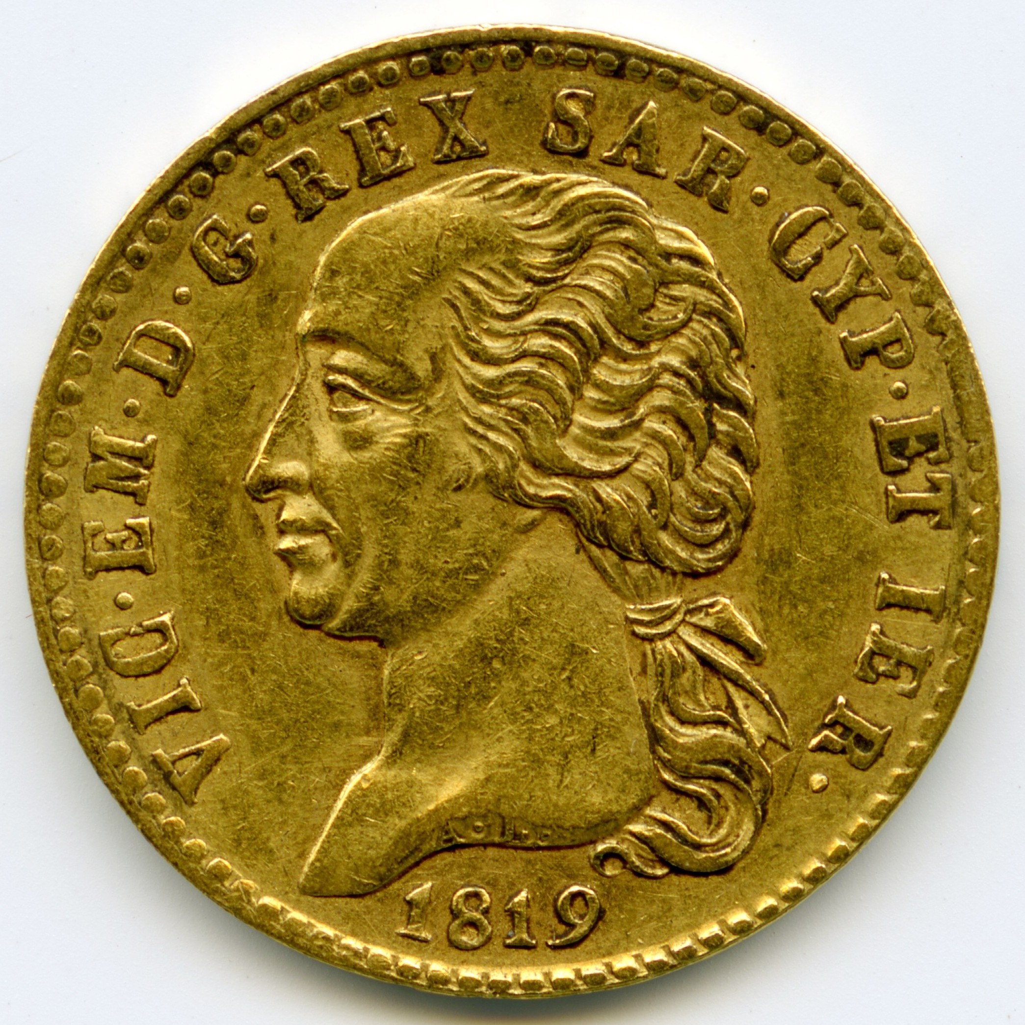 Italie - 20 Lire - 1819 avers Italie - 20 Lire - 1819 avers