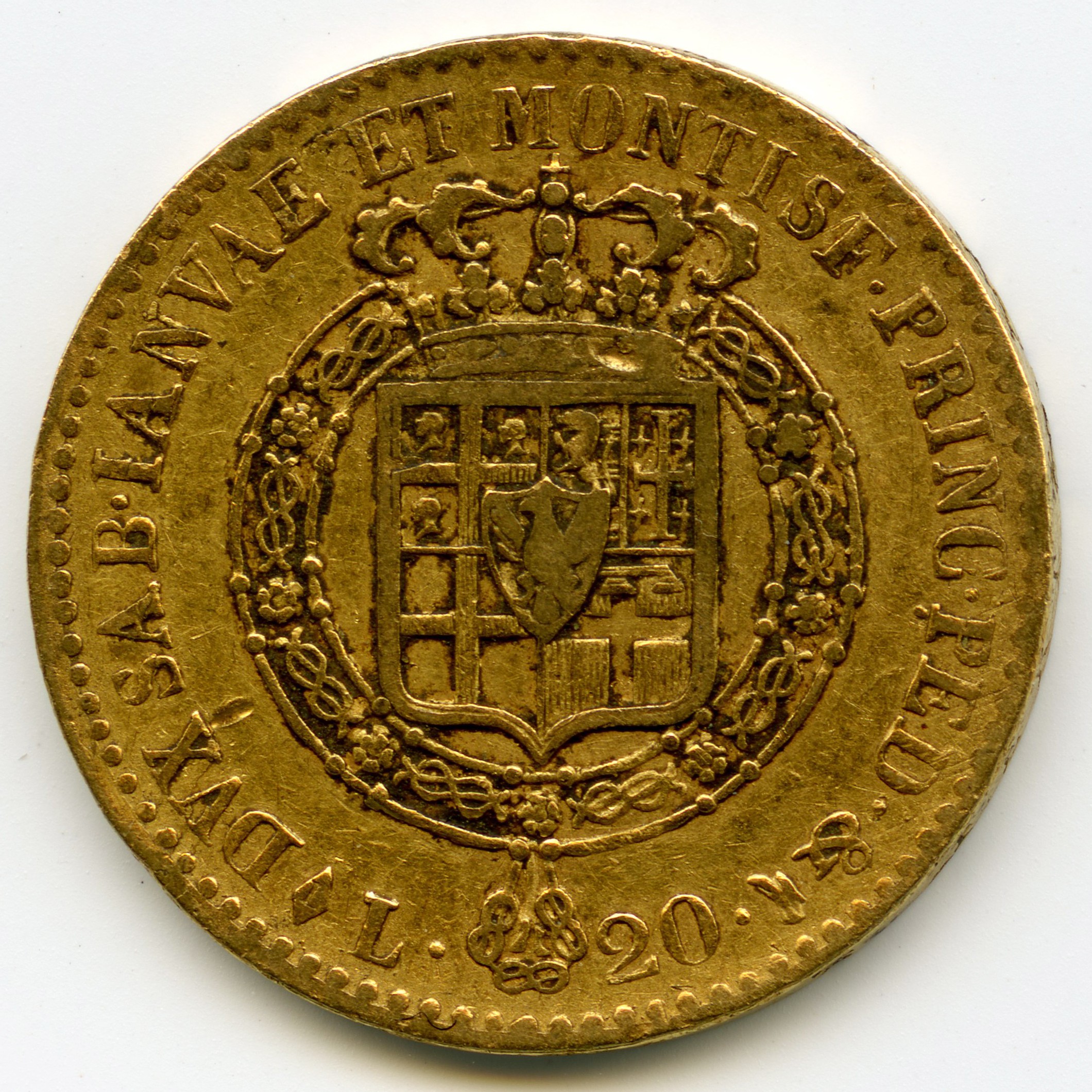 Italie - 20 Lire - 1816 revers