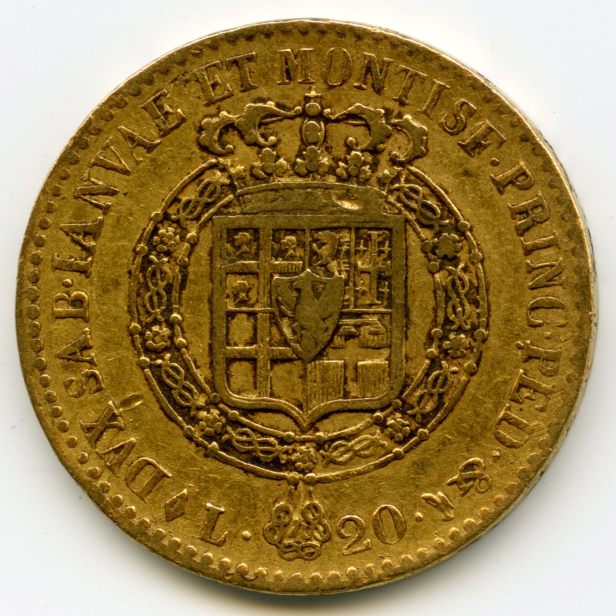Italie - 20 Lire - 1816 revers Italie - 20 Lire - 1816 revers