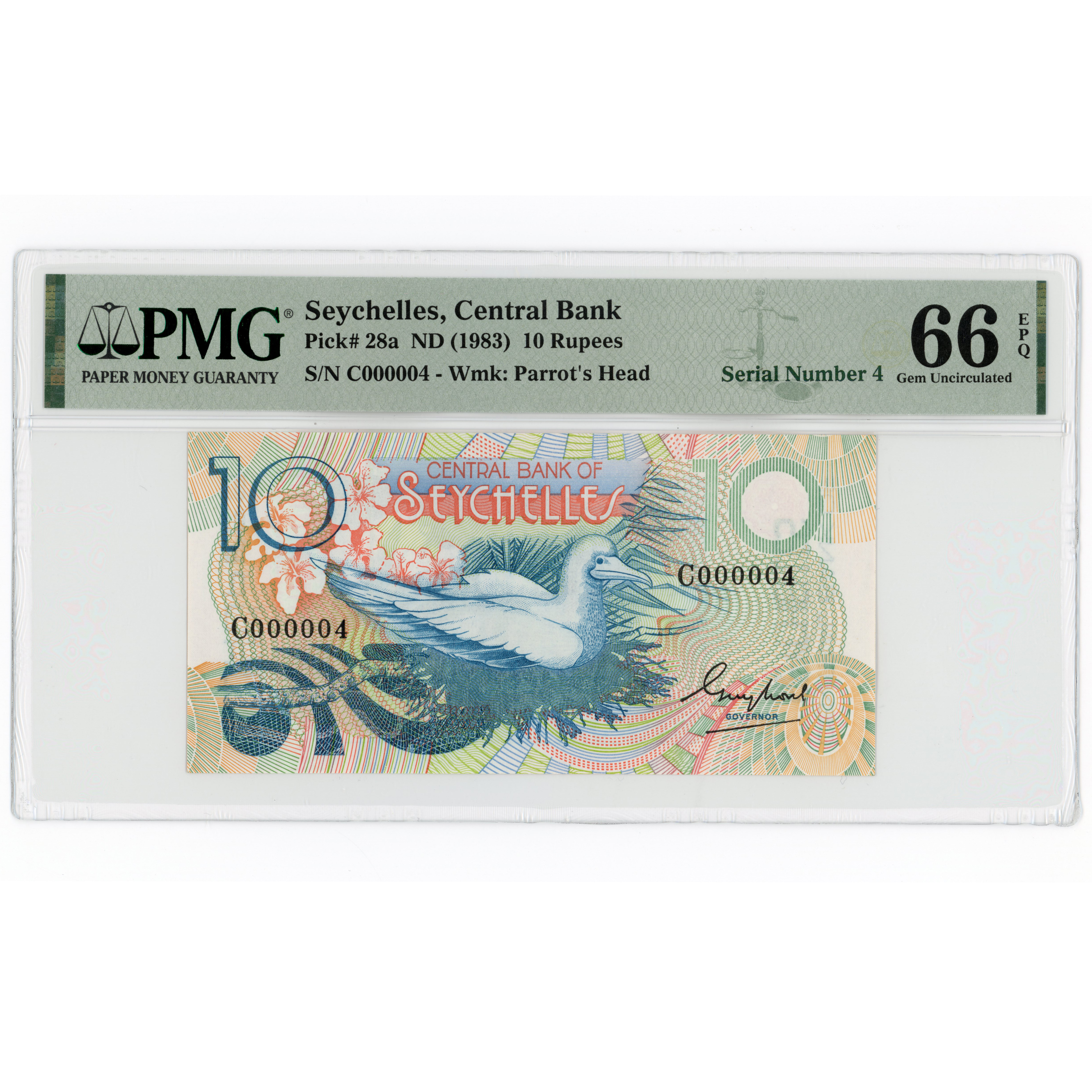 Seychelles - 10 Roupies - ND - C000004 avers Seychelles - 10 Roupies - ND - C000004 avers