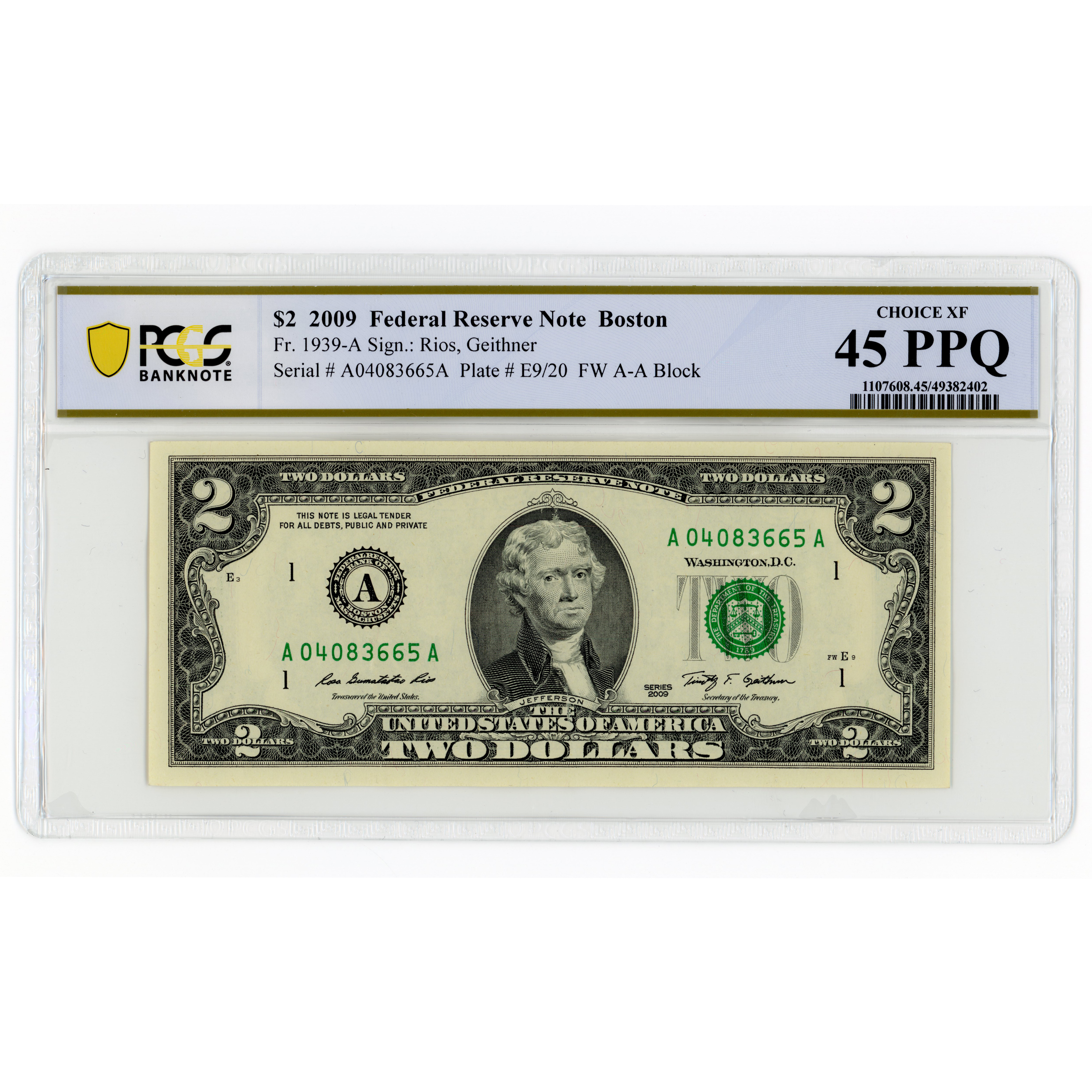 USA - 2 Dollars - 2009 avers USA - 2 Dollars - 2009 avers