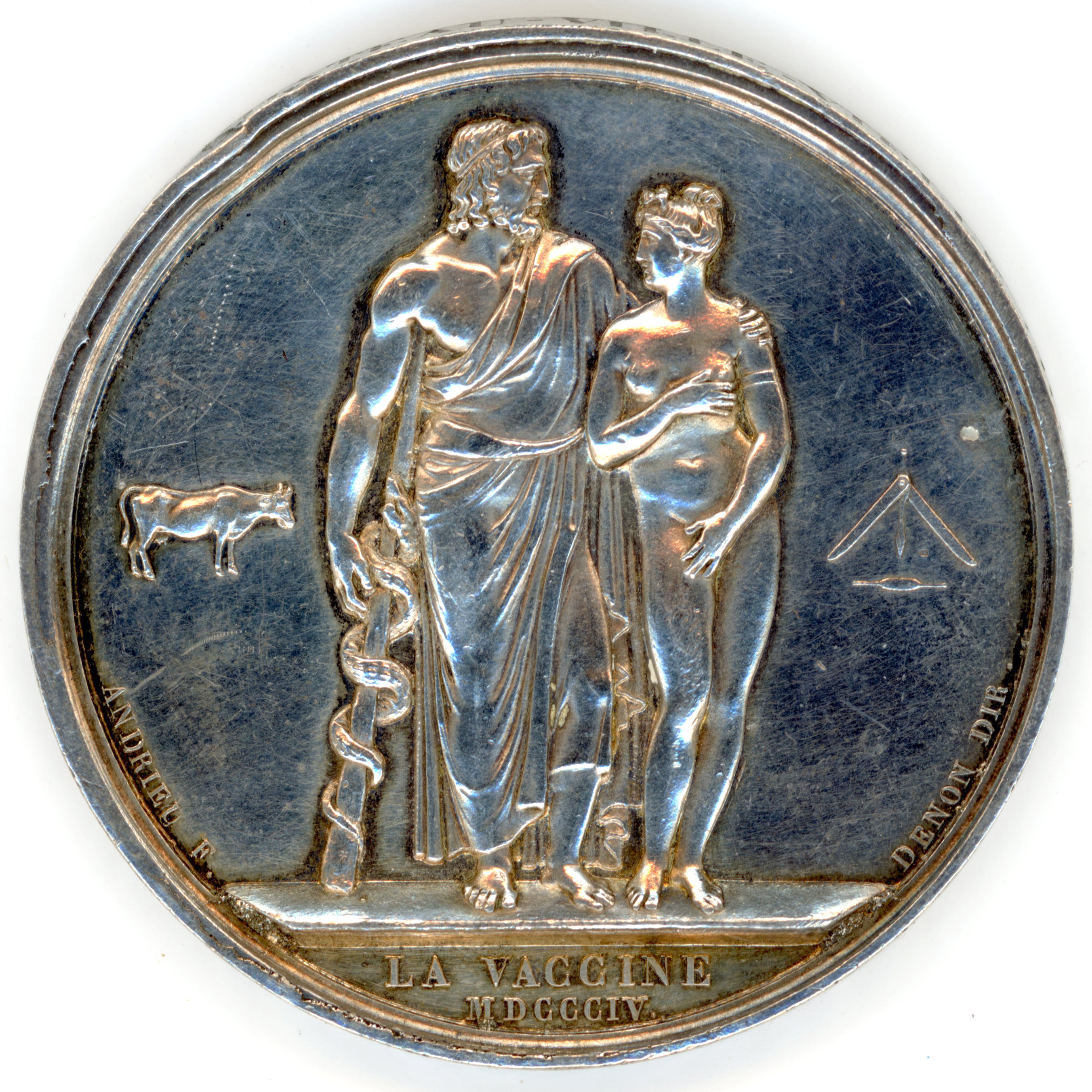 Louis-Philippe Ier - Médaille de la Vaccine - 1837 revers Louis-Philippe Ier - Médaille de la Vaccine - 1837 revers