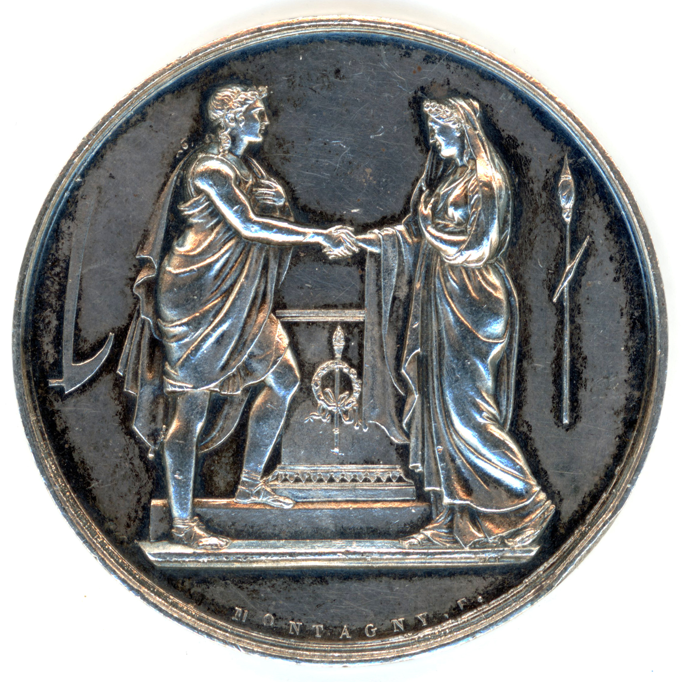 Médaille de Mariage - 1865 avers Médaille de Mariage - 1865 avers