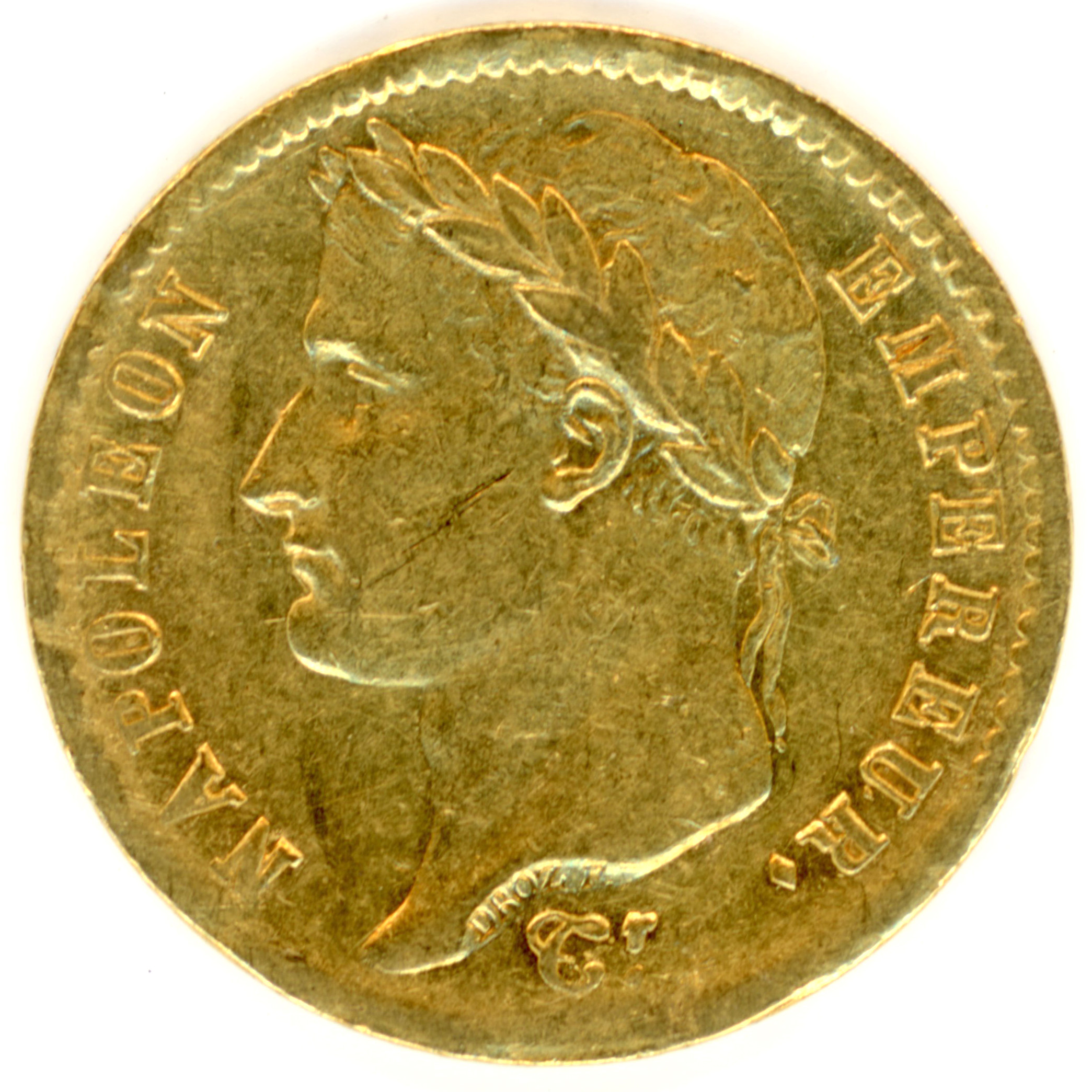 Napoléon Ier - 20 Francs - 1814 W avers Napoléon Ier - 20 Francs - 1814 W avers