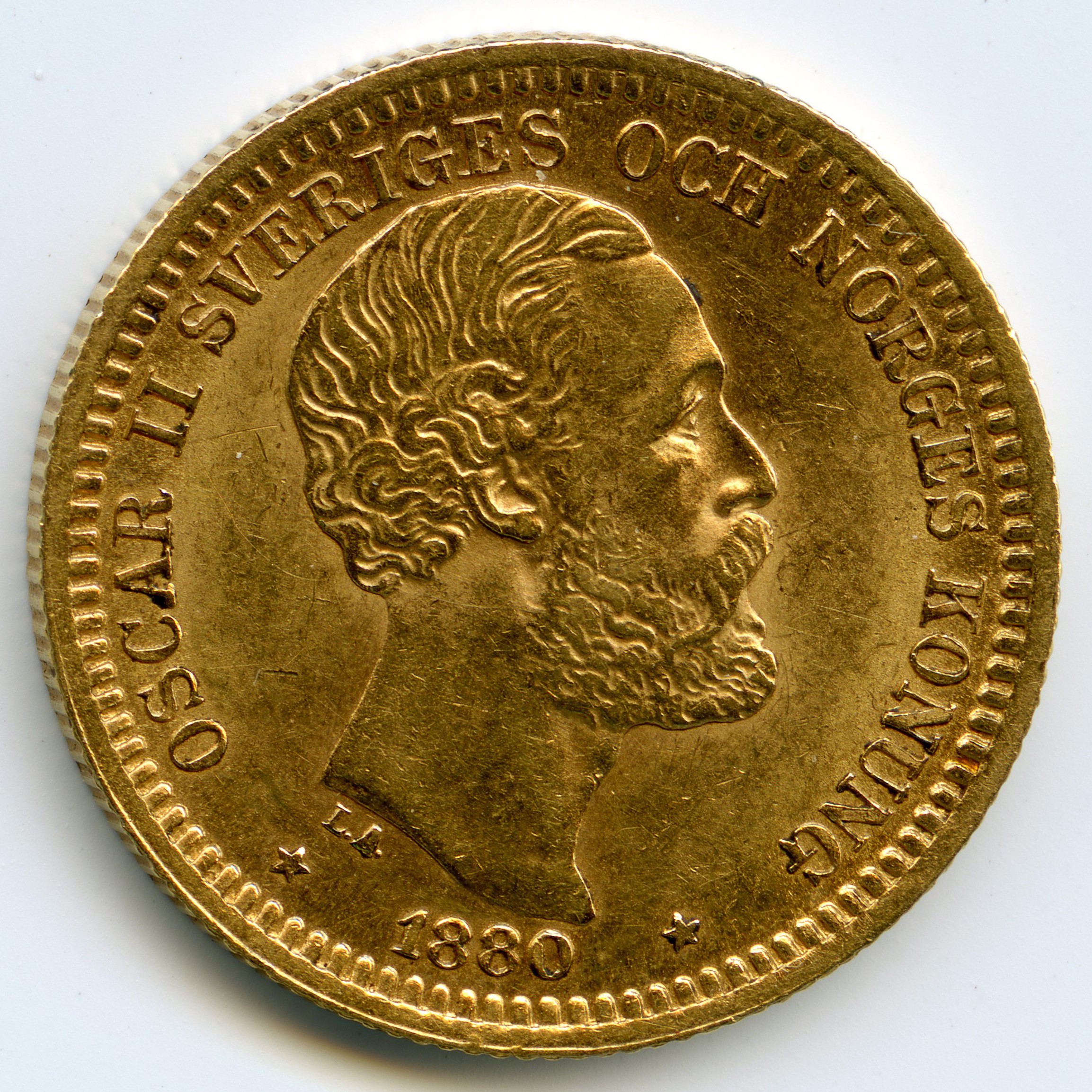 Suède - 20 Kronor - 1880 avers Suède - 20 Kronor - 1880 avers