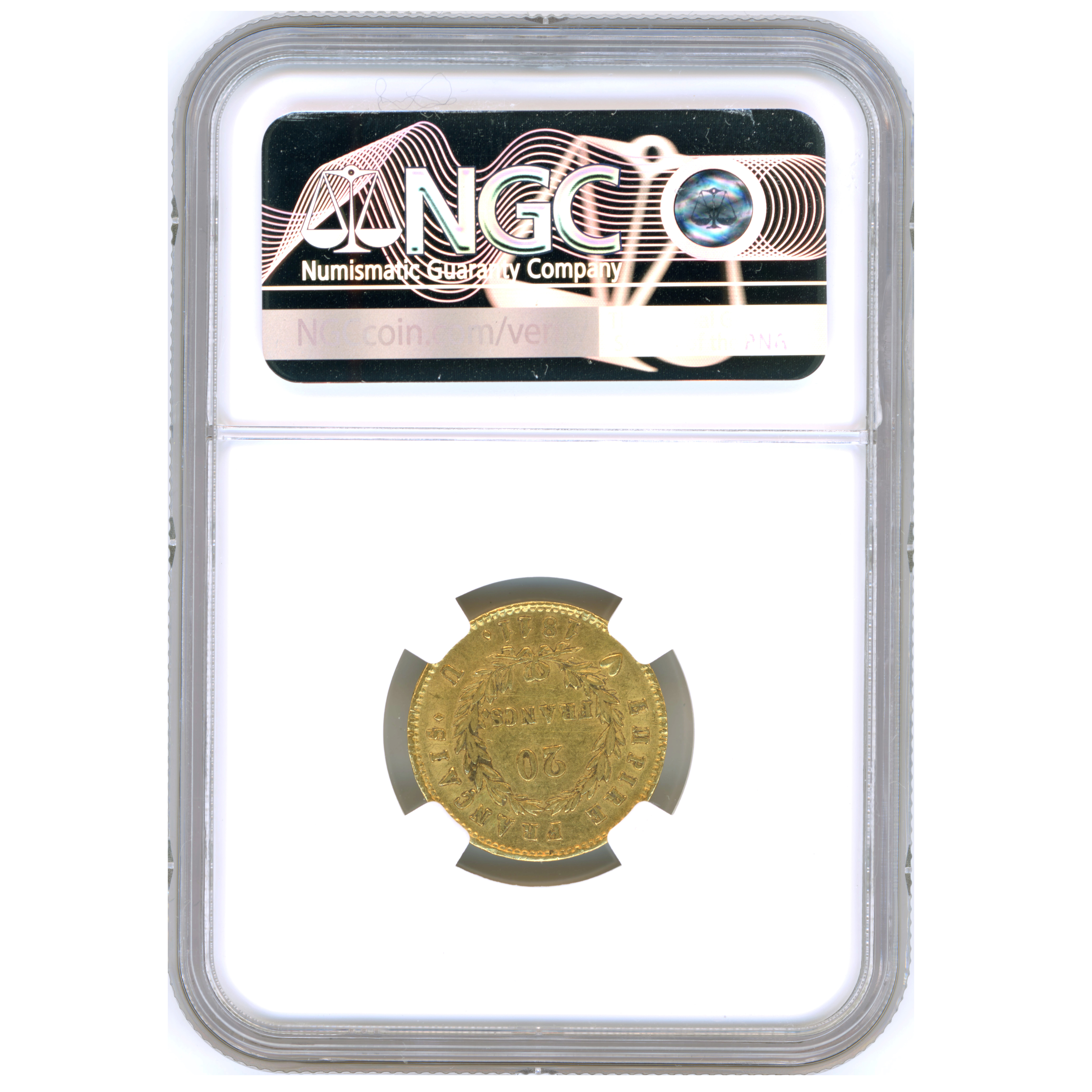 Napoléon Ier - 20 Francs - 1811 U revers Napoléon Ier - 20 Francs - 1811 U revers