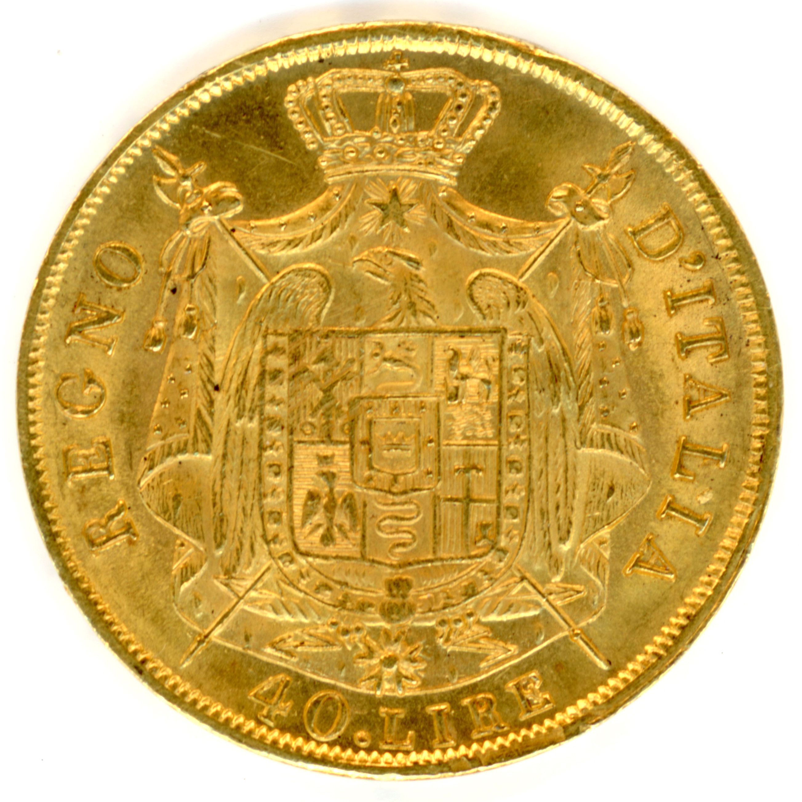 Italie - 40 Lire - 1810 Milan revers Italie - 40 Lire - 1810 Milan revers