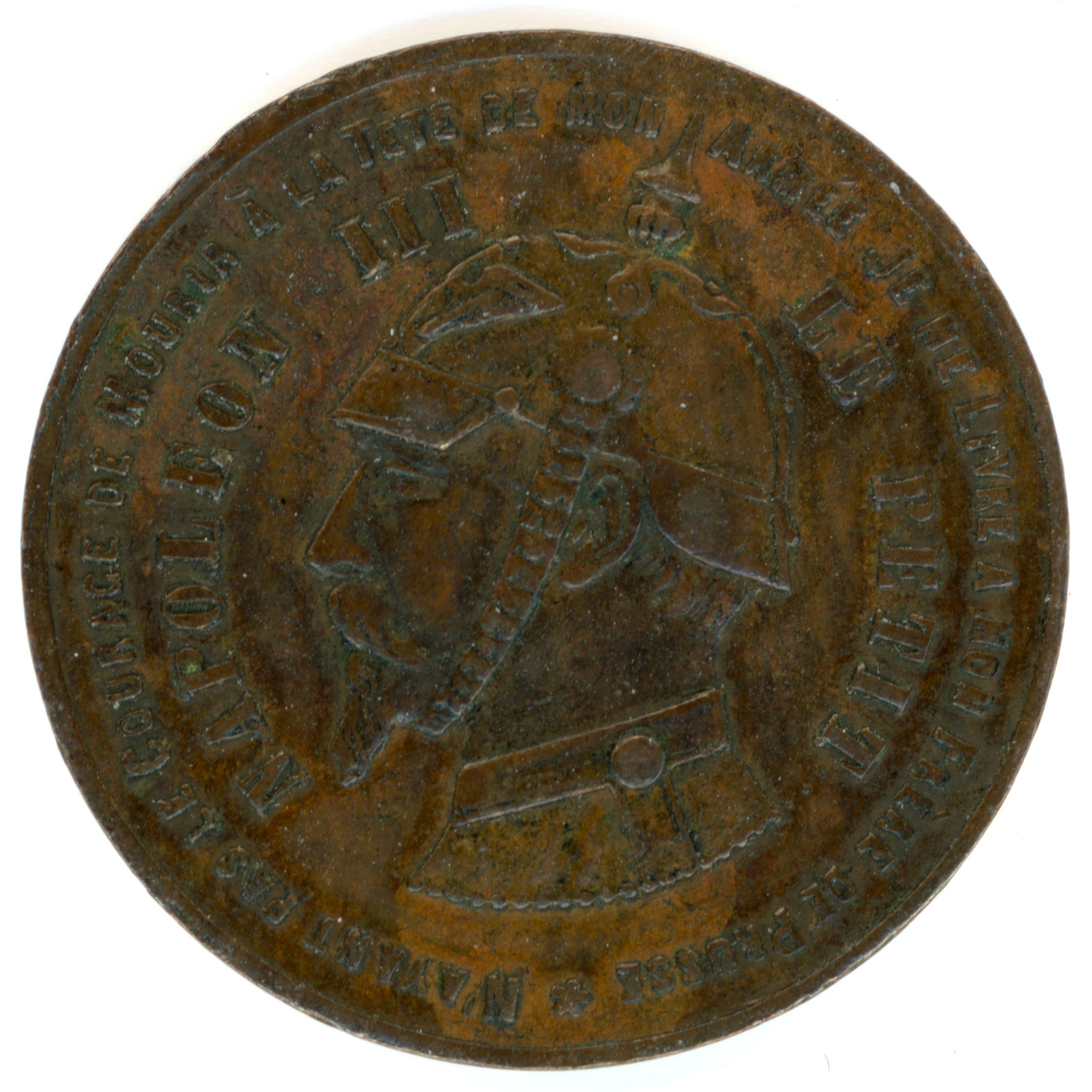 Napoléon III - Bataille de SEDAN - 1870 avers Napoléon III - Bataille de SEDAN - 1870 avers