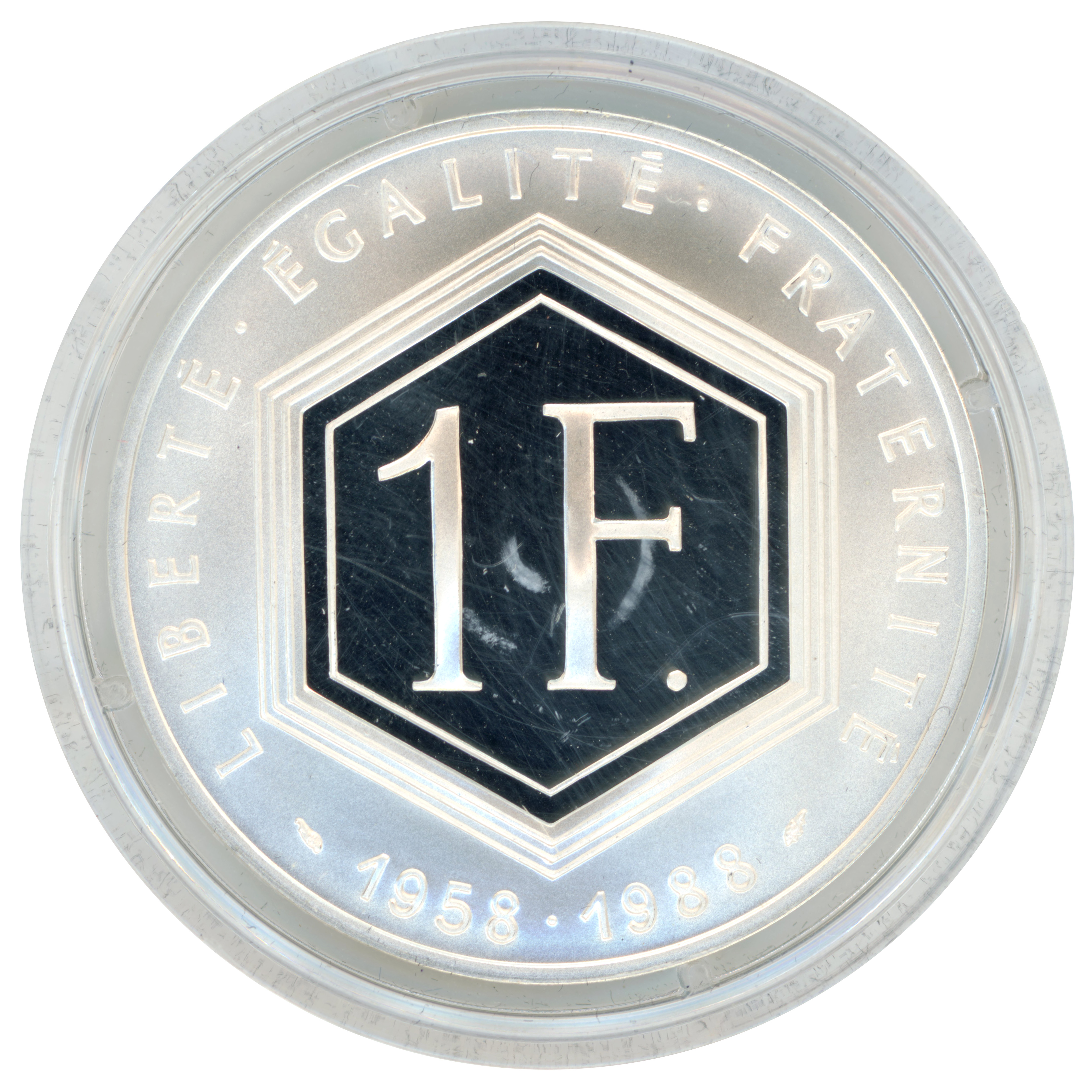 MDP - Charles De Gaulle - 1 Franc - 1988 revers MDP - Charles De Gaulle - 1 Franc - 1988 revers